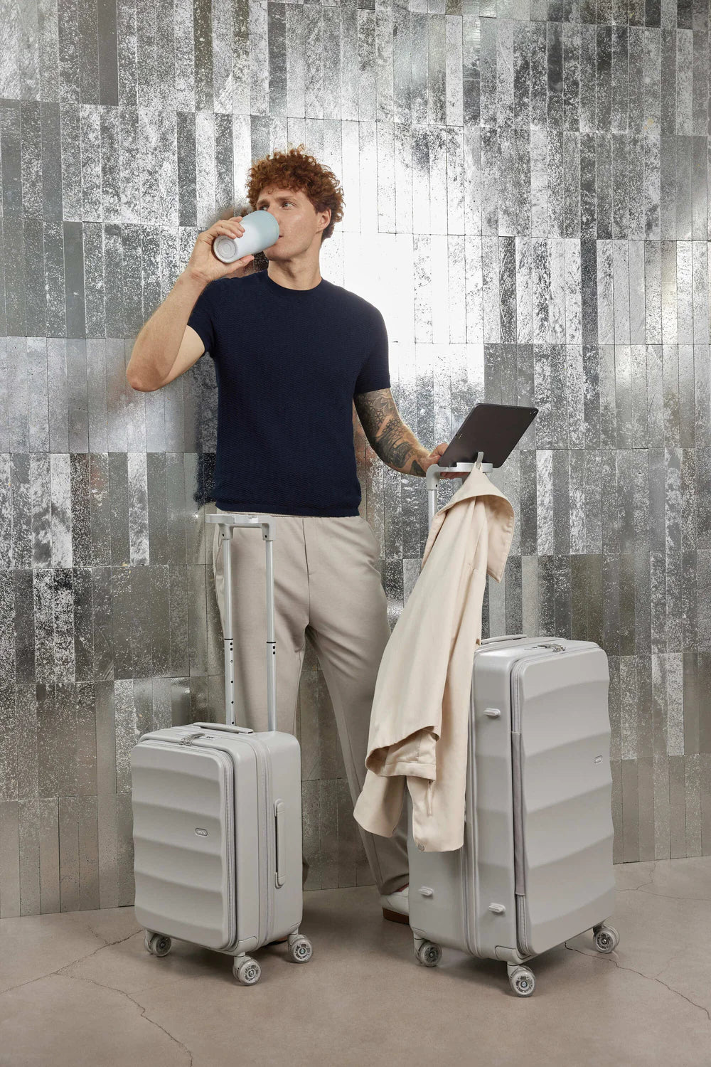 Tank Suitcases in Navy