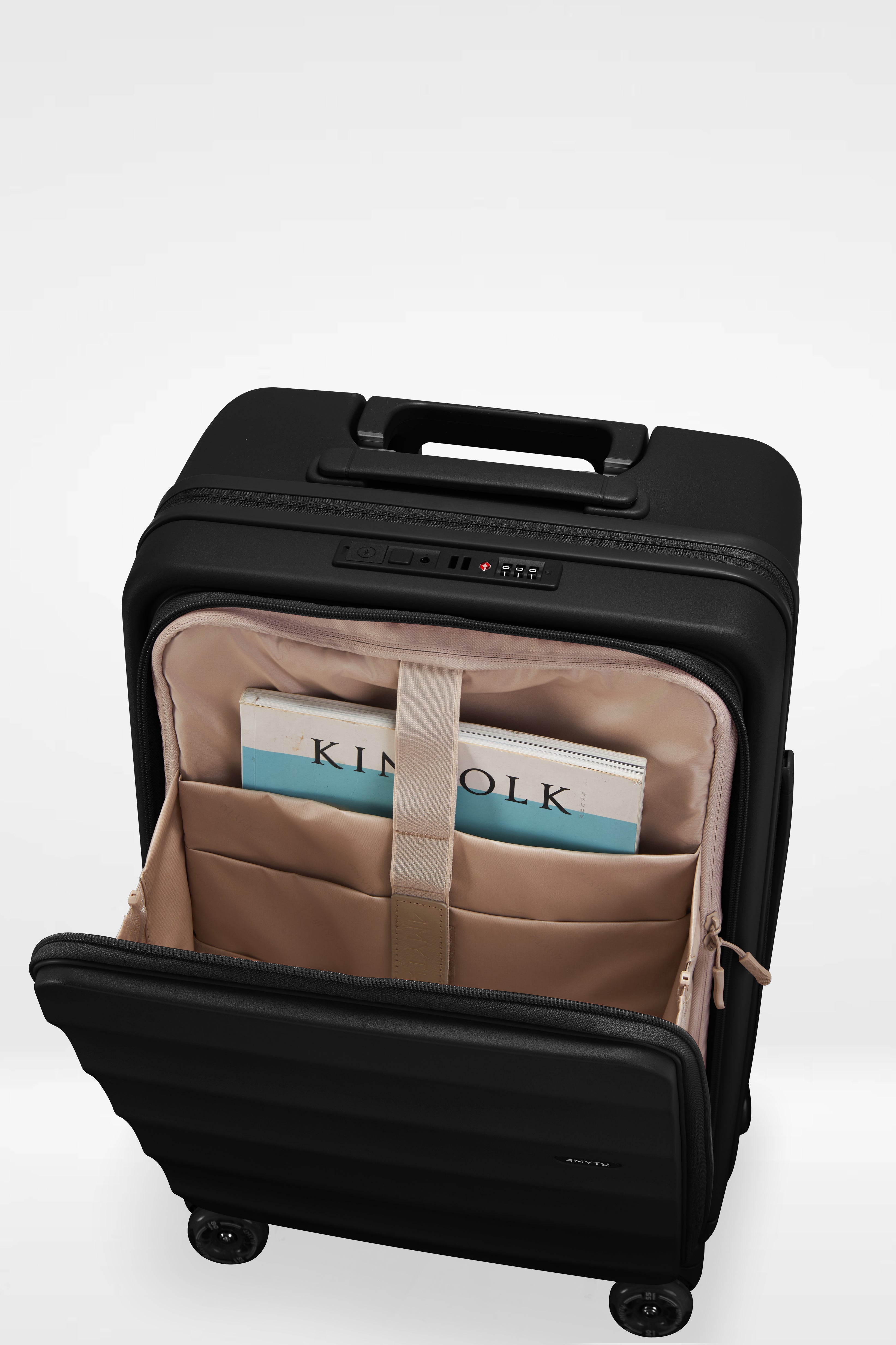 Tank Suitcases in Jet Black
