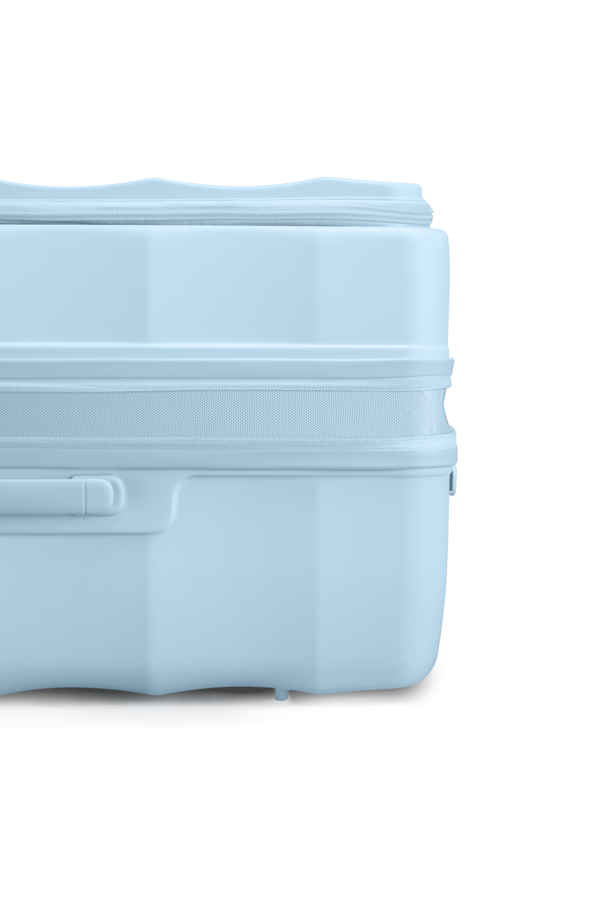 Tank Koffer in zartem Blau