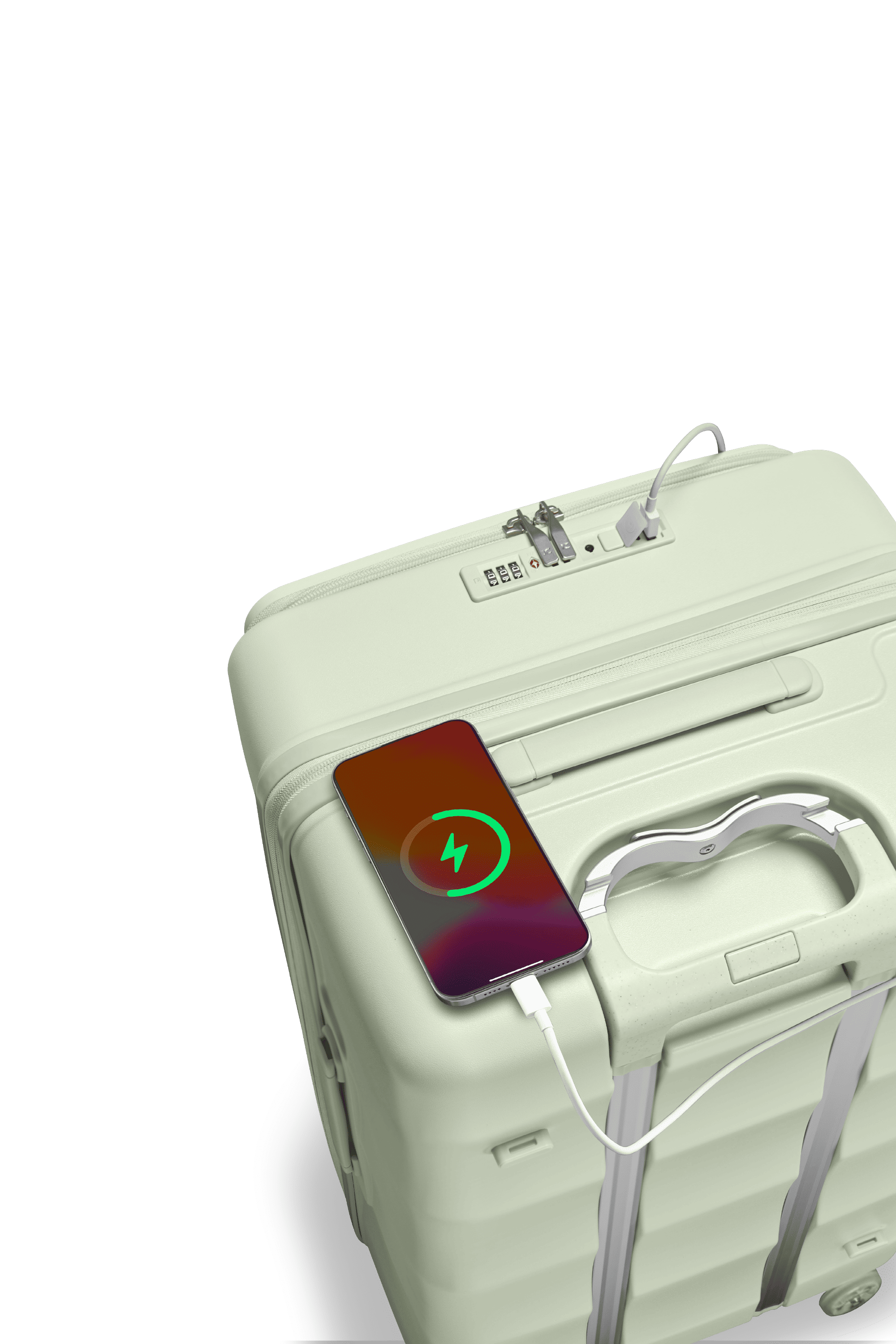 Max Tank Suitcases in Mint Green