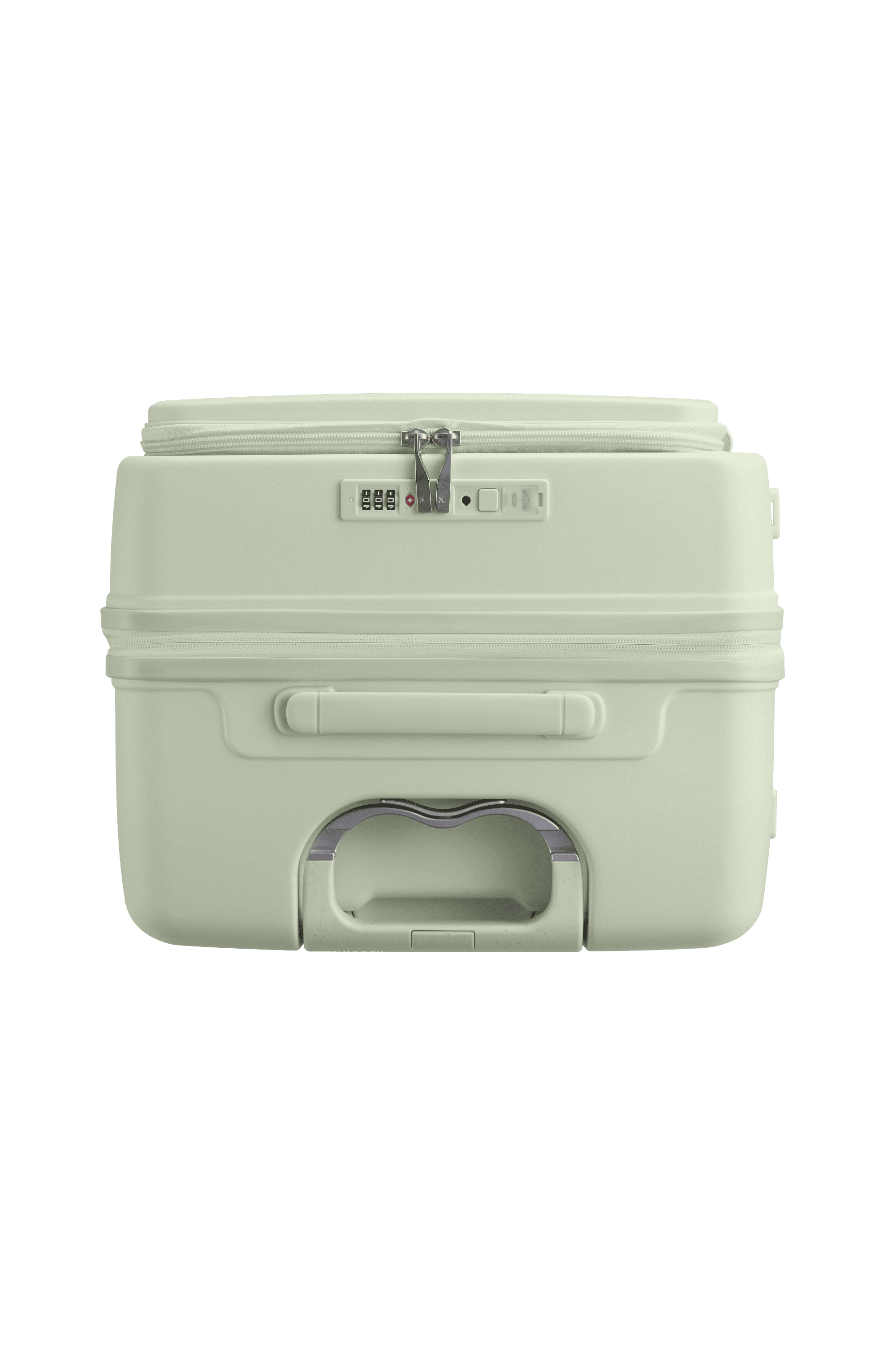 ミントグリーンのタンクスーツケース