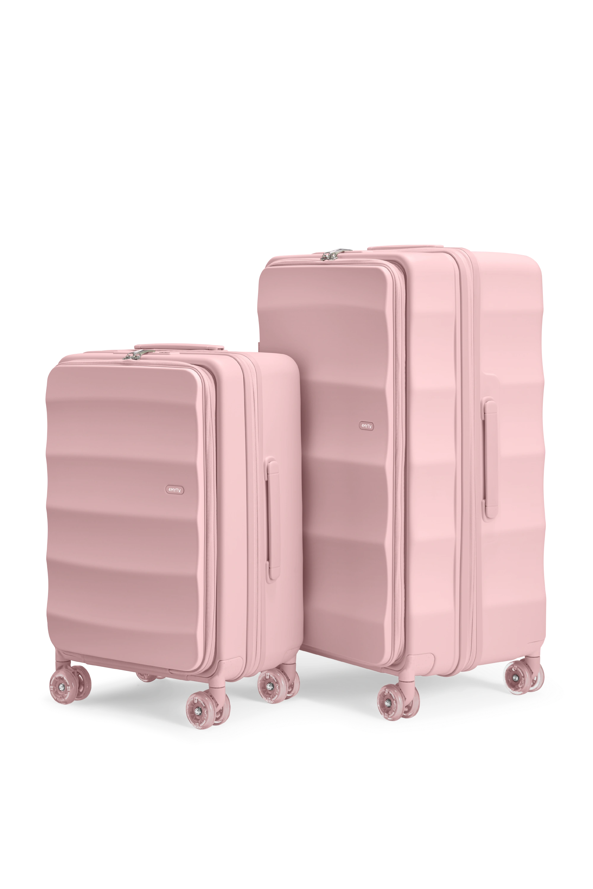 Tank Suitcases in Blush Pink