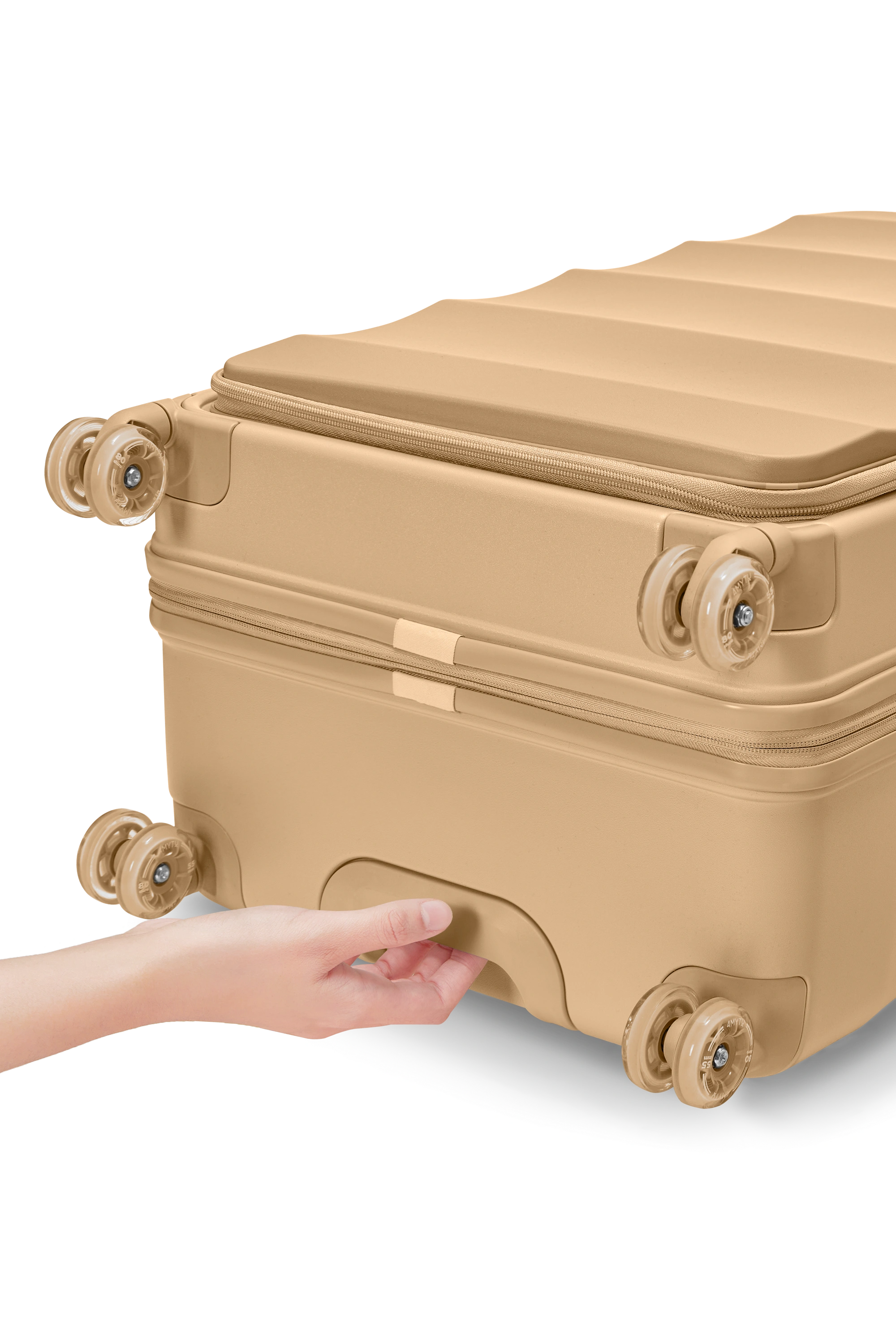Tank Lite Max Suitcases in Beige Brown