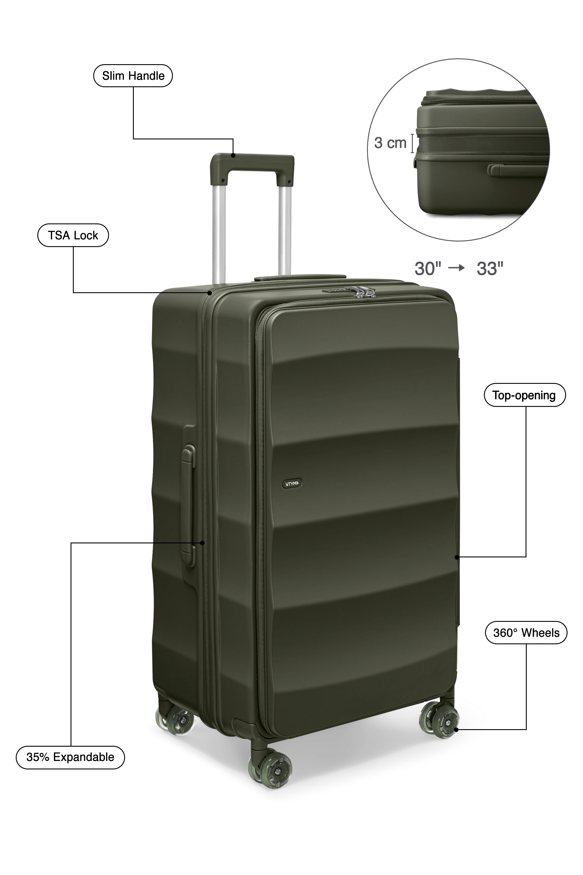 Tank Lite Max Trunk in Aspen Green