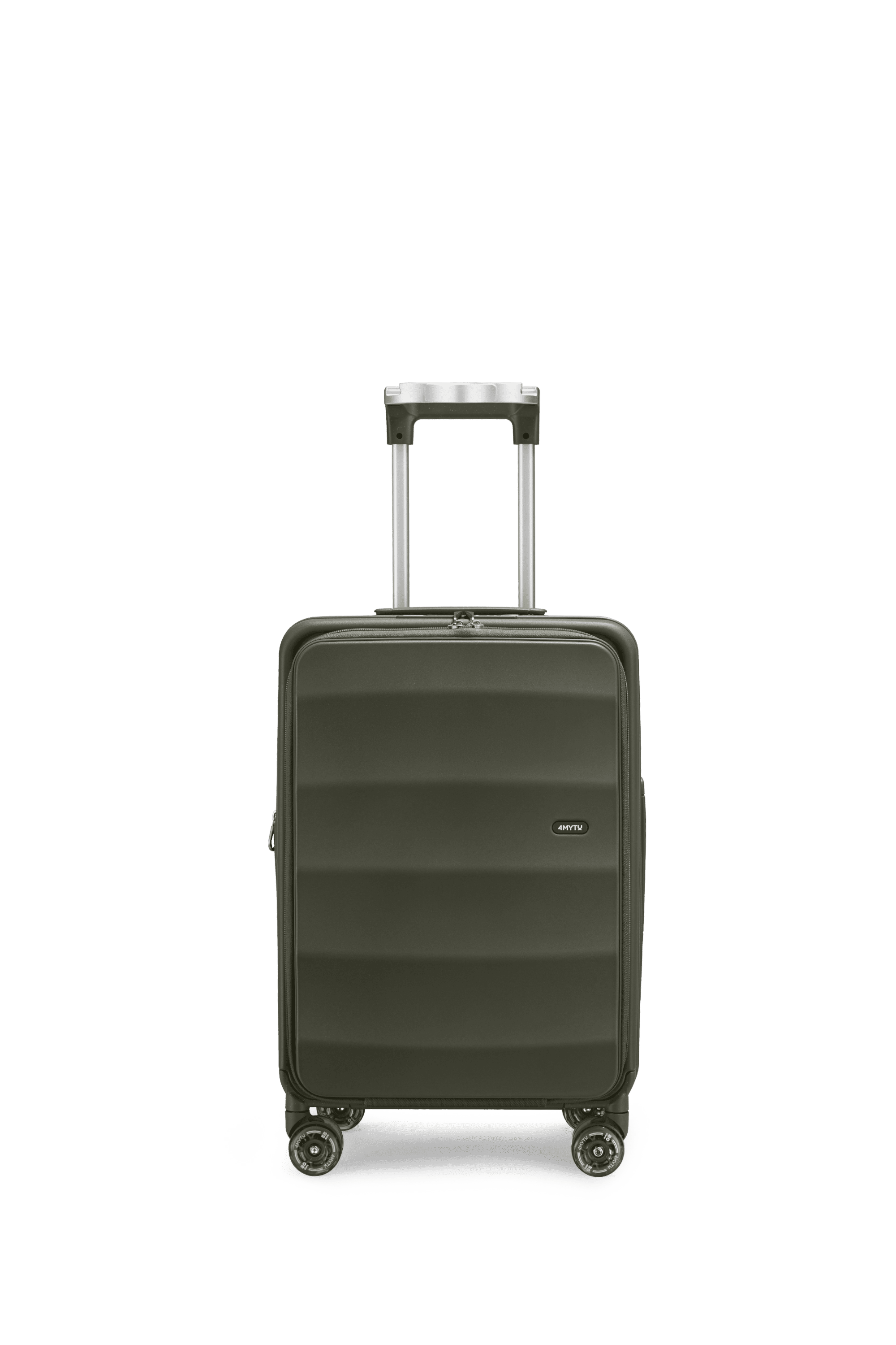 Tank Carry-On Luggage in Aspen Green | Front-Open | 4MYTU
