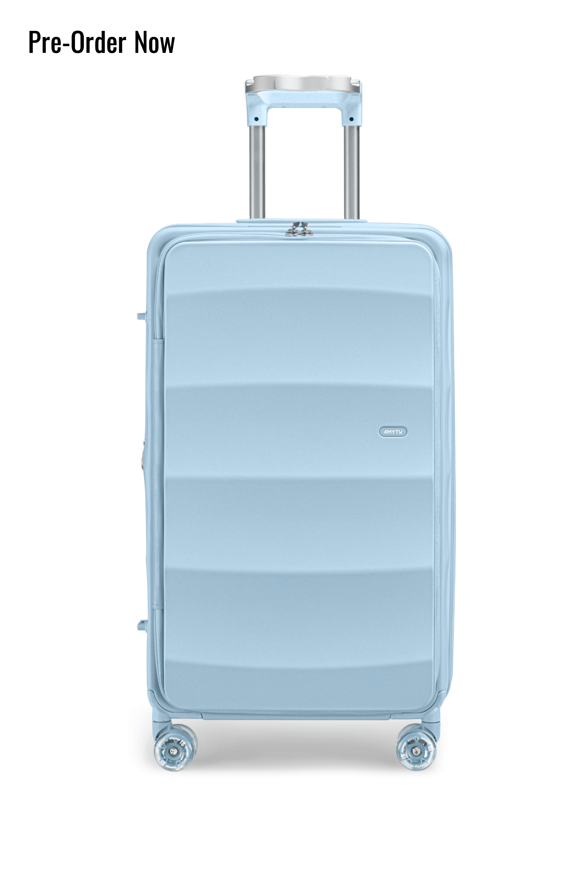 デリケートブルーの大型トランク 30インチ