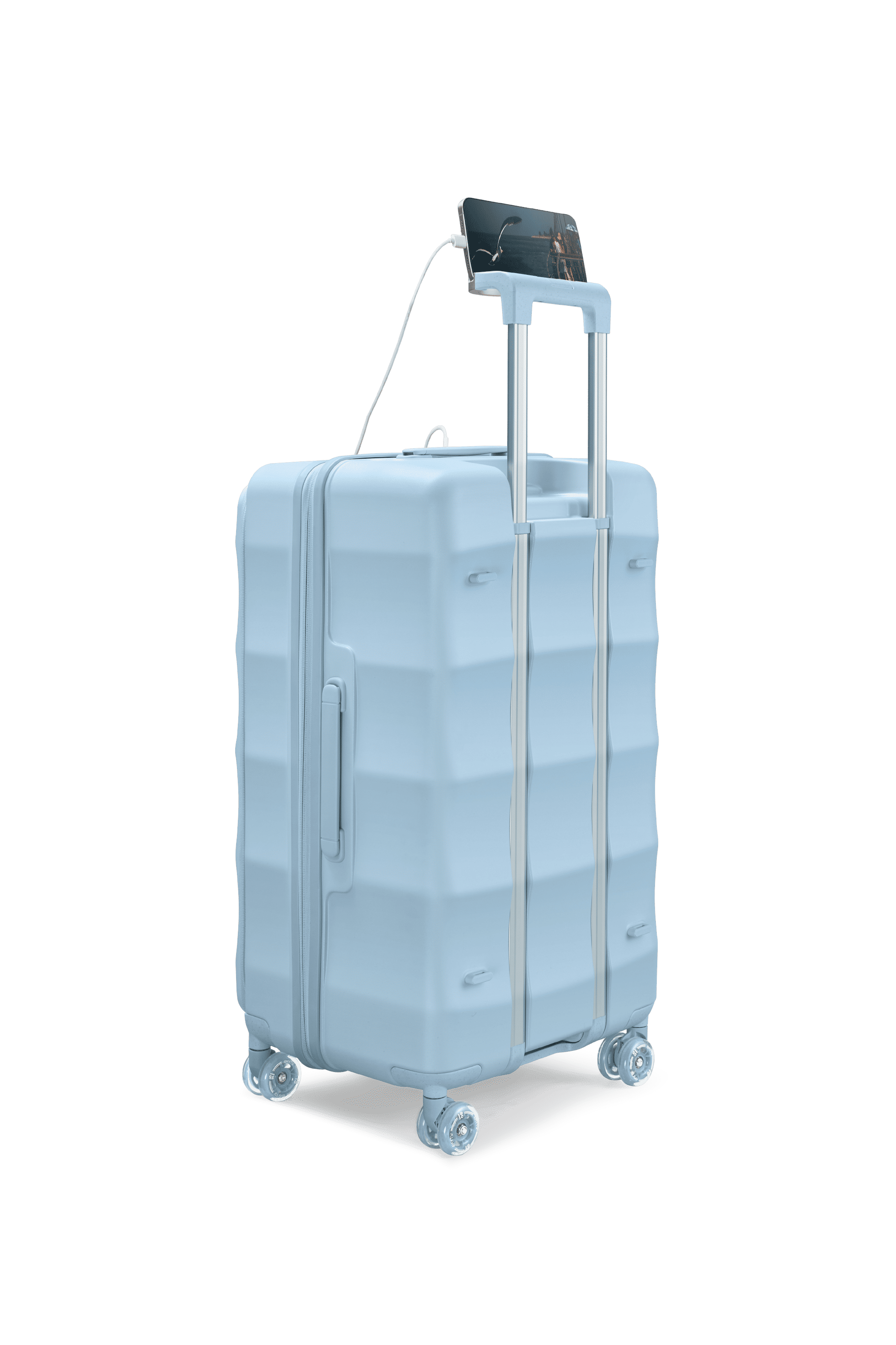 繊細なブルーのタンクトランク