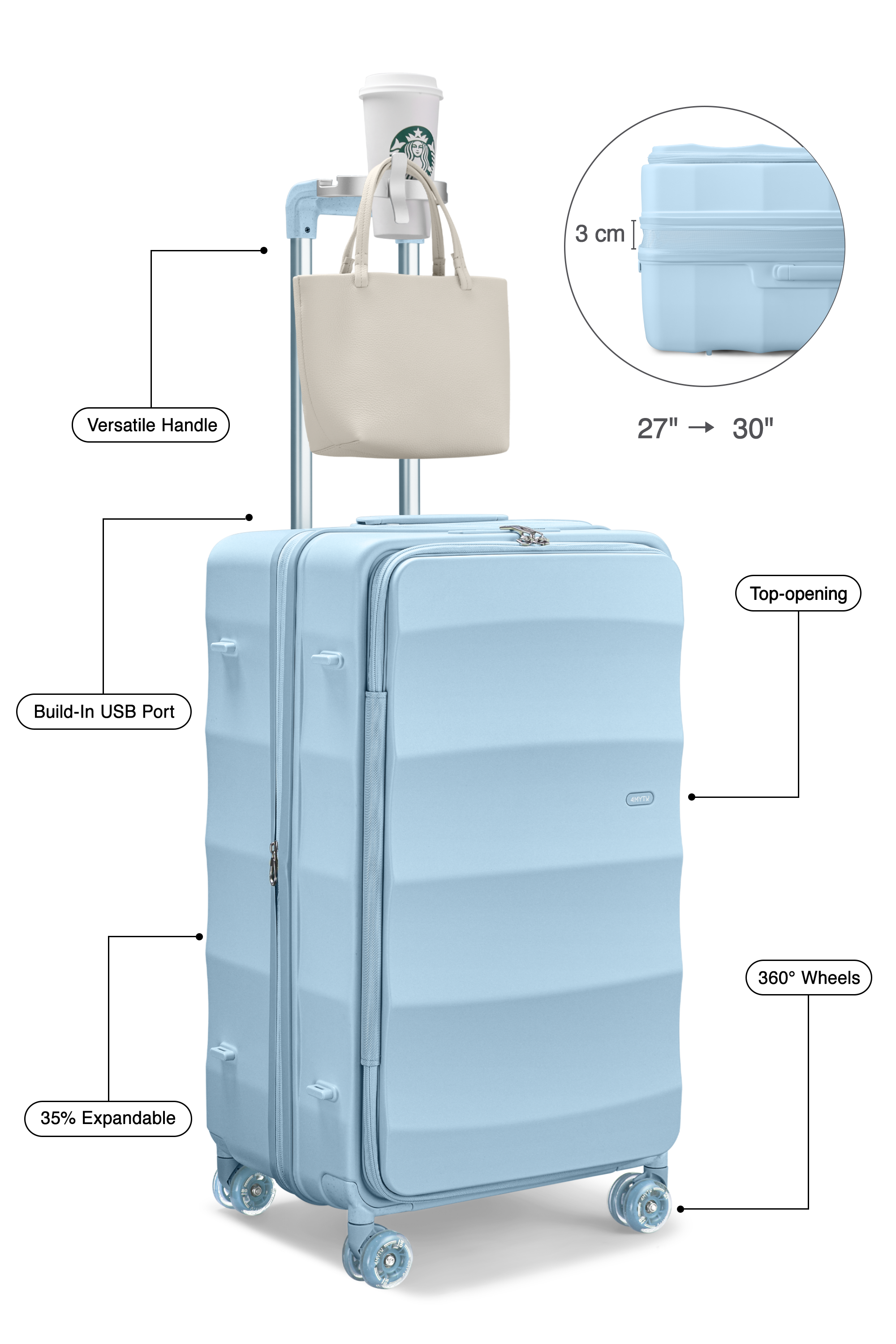 The Tank Trunk in Delicate Blue