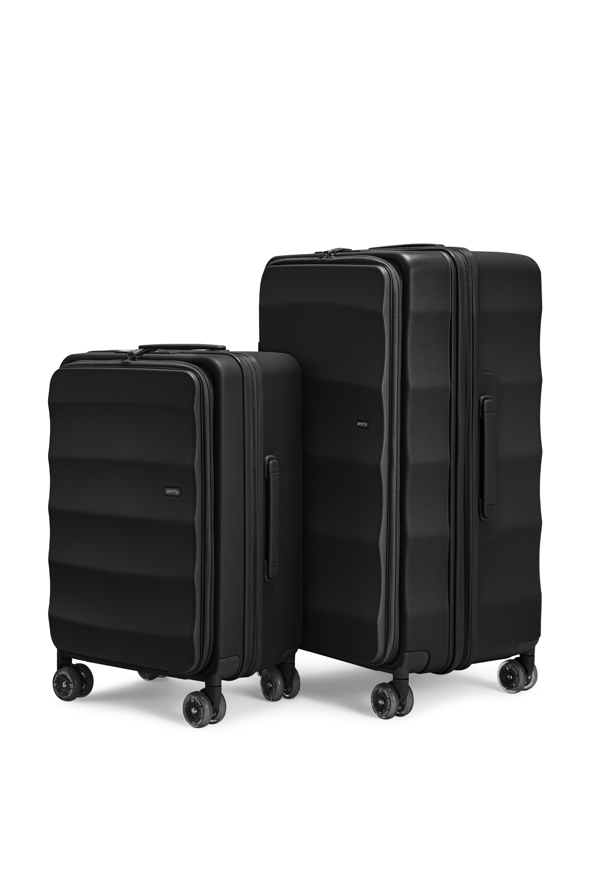 Tank Suitcases in Jet Black