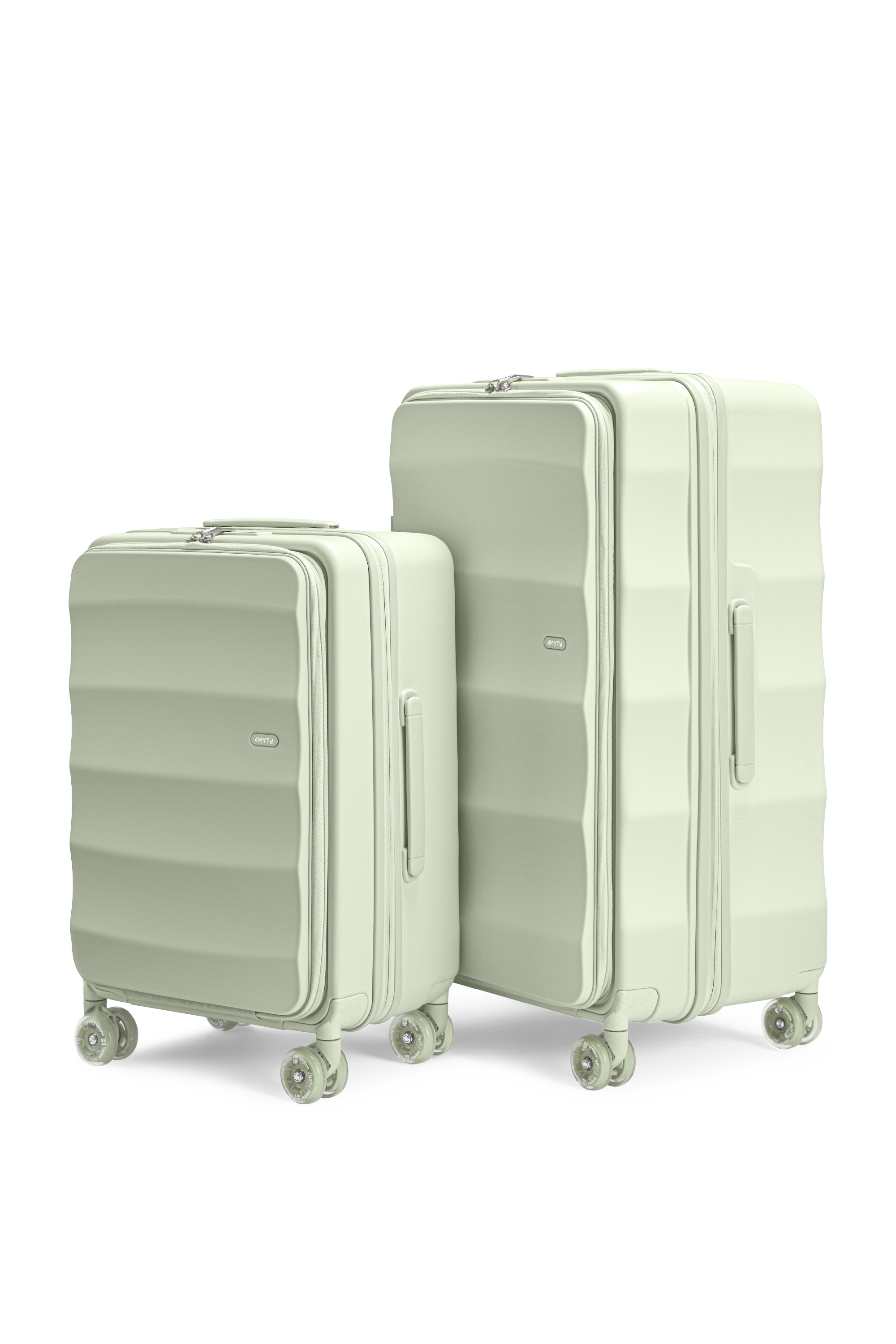 Tank Suitcases in Mint Green