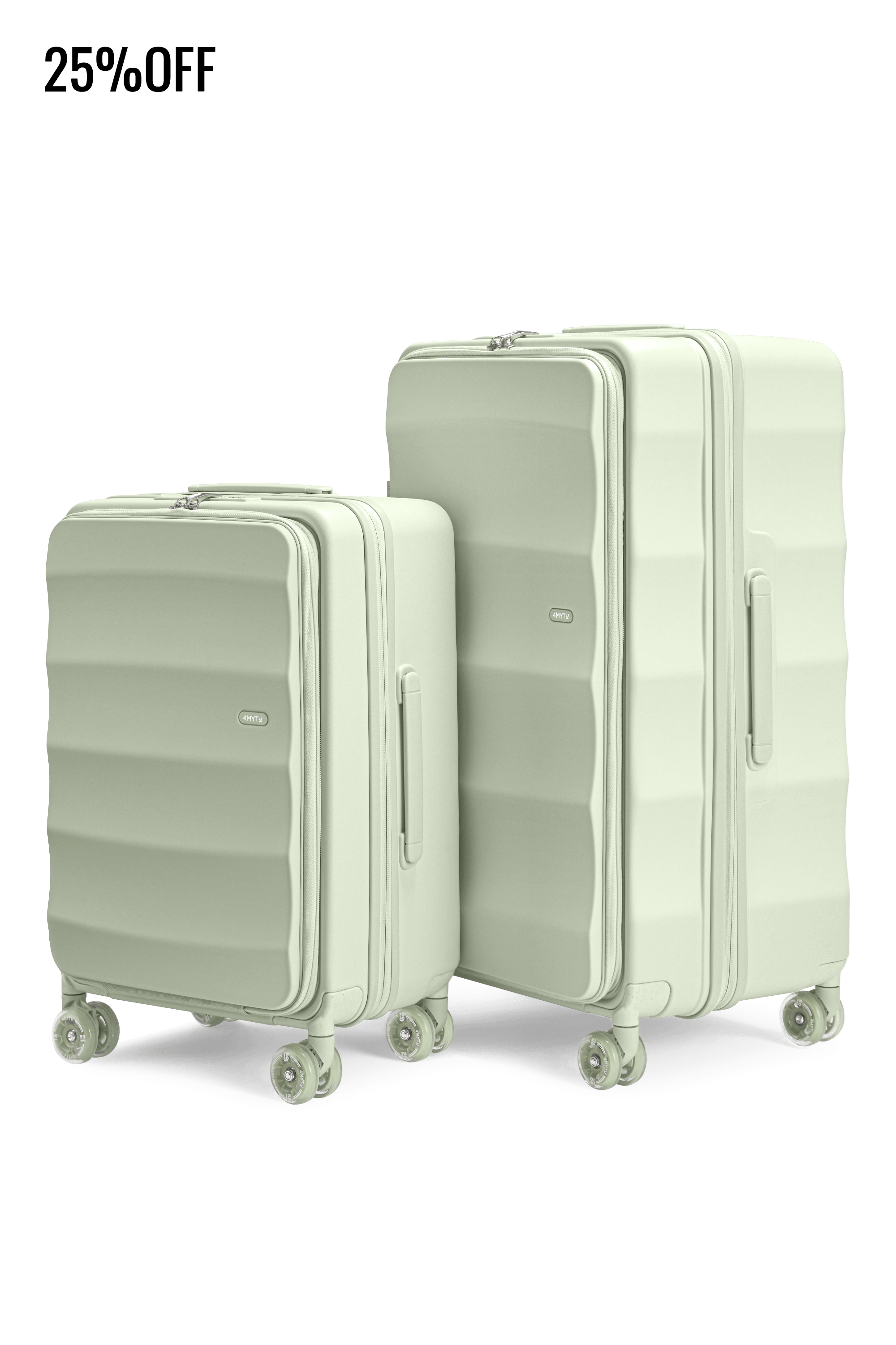 Max Tank Suitcases in Mint Green