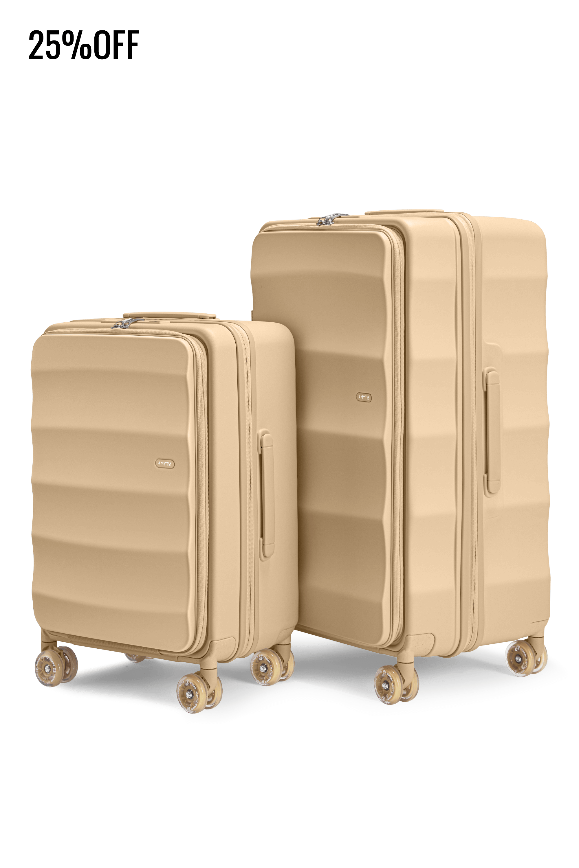 Max Tank Suitcases in Sandstorm