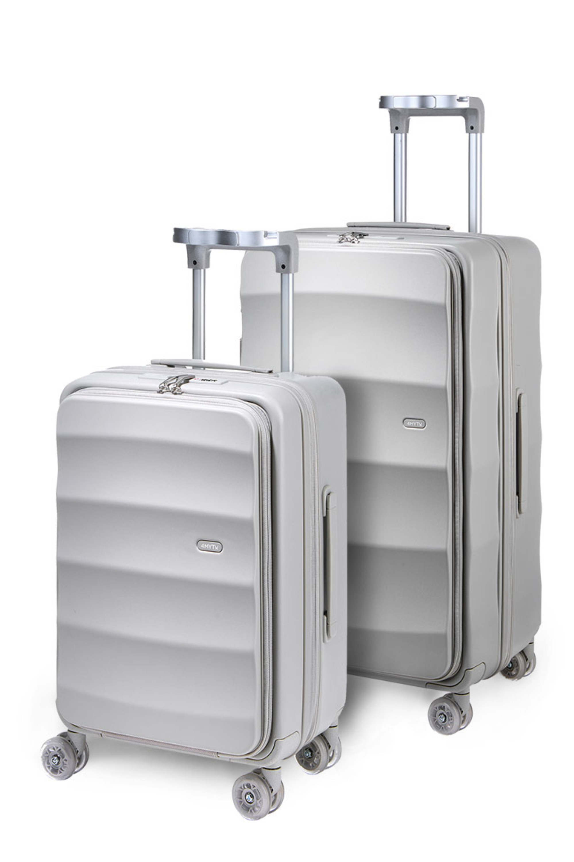 4MYTU Tank Suitcases in Harbor Mist with durable hardshell and smooth wheels