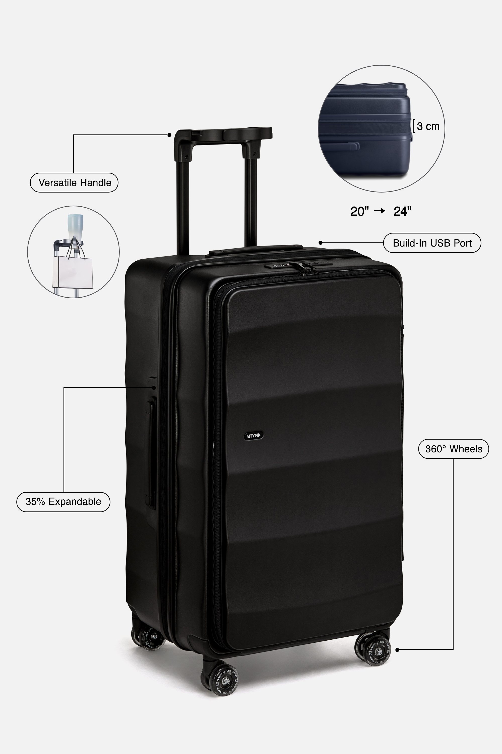 The Tank Trunk in Jet Black