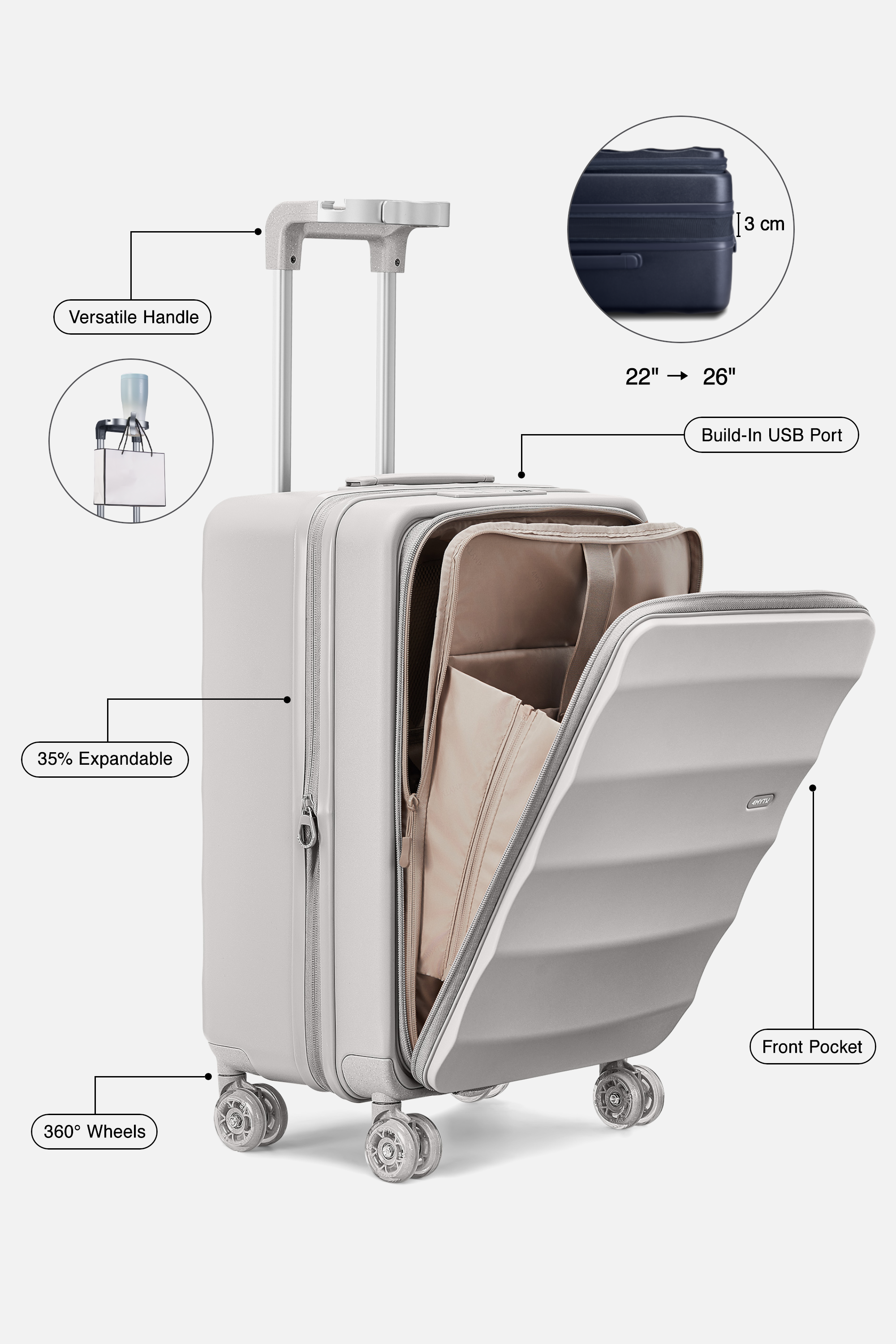 Bigger Tank Carry-On in Harbor Mist