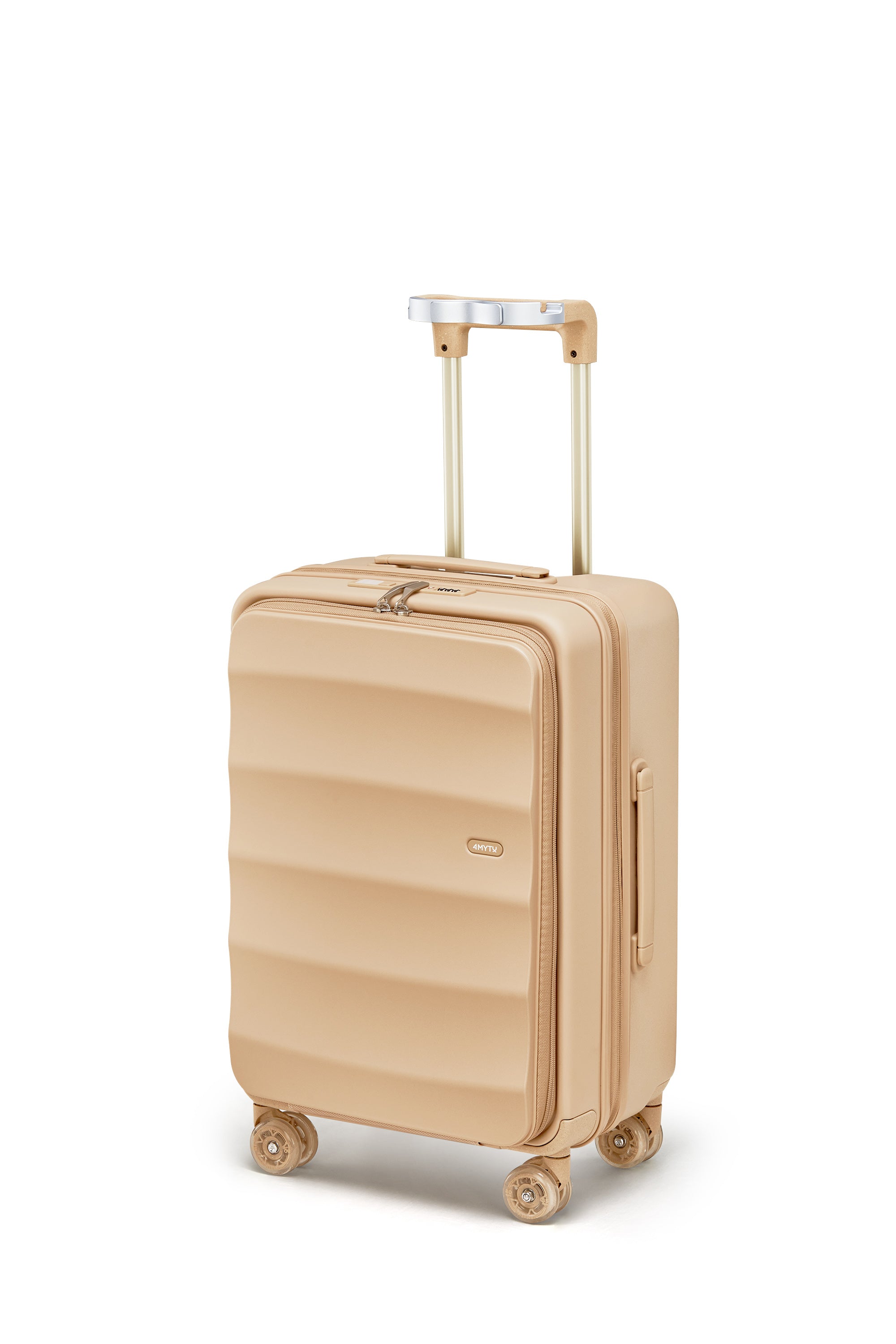 Sandstorm Bigger Tank Carry-On luggage with expandable design and smooth 360° wheels.