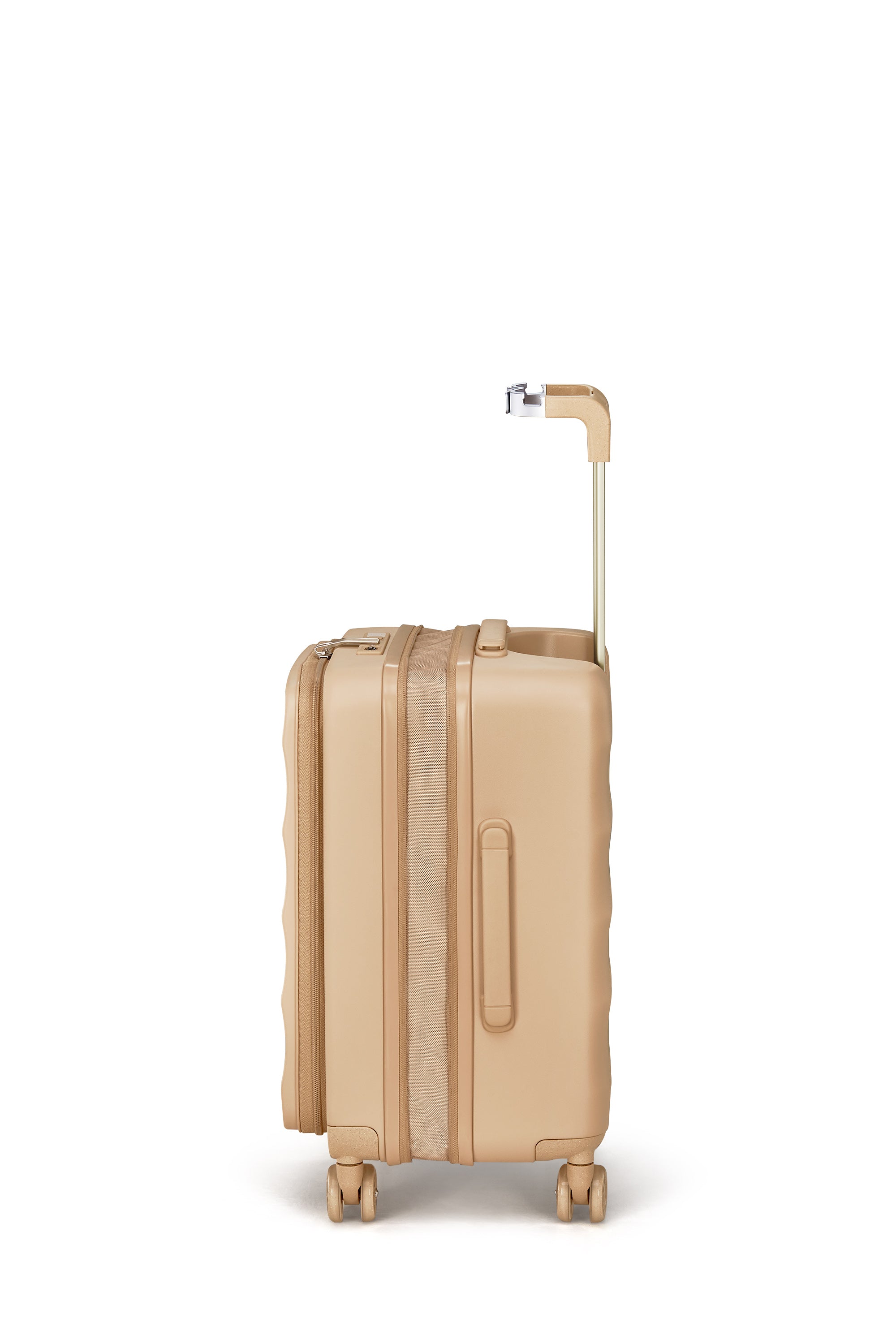 Sandstorm 4MYTU Tank Carry-On luggage with 360° wheels and easy-grip handle.