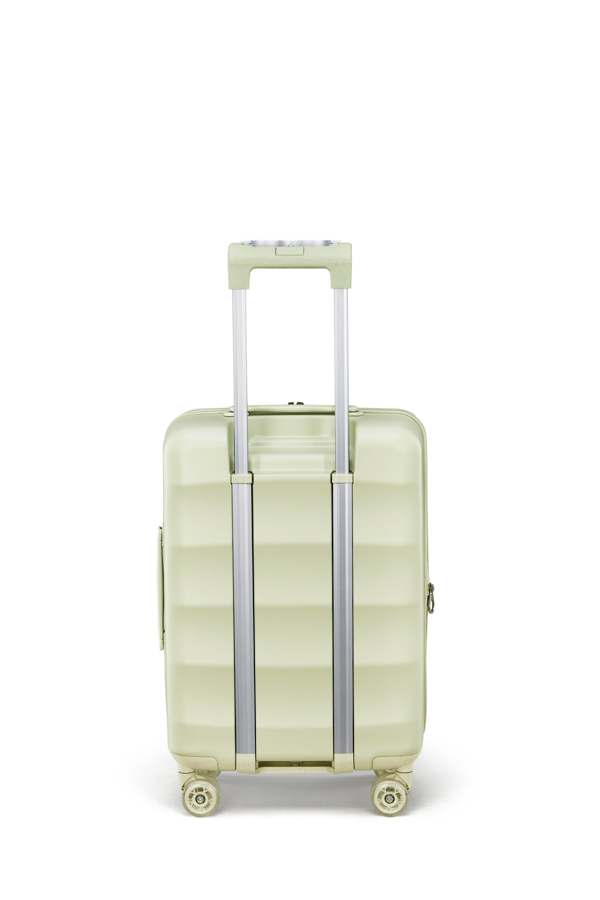 Mint green Tank Carry-On luggage featuring a sleek design with 360° wheels.
