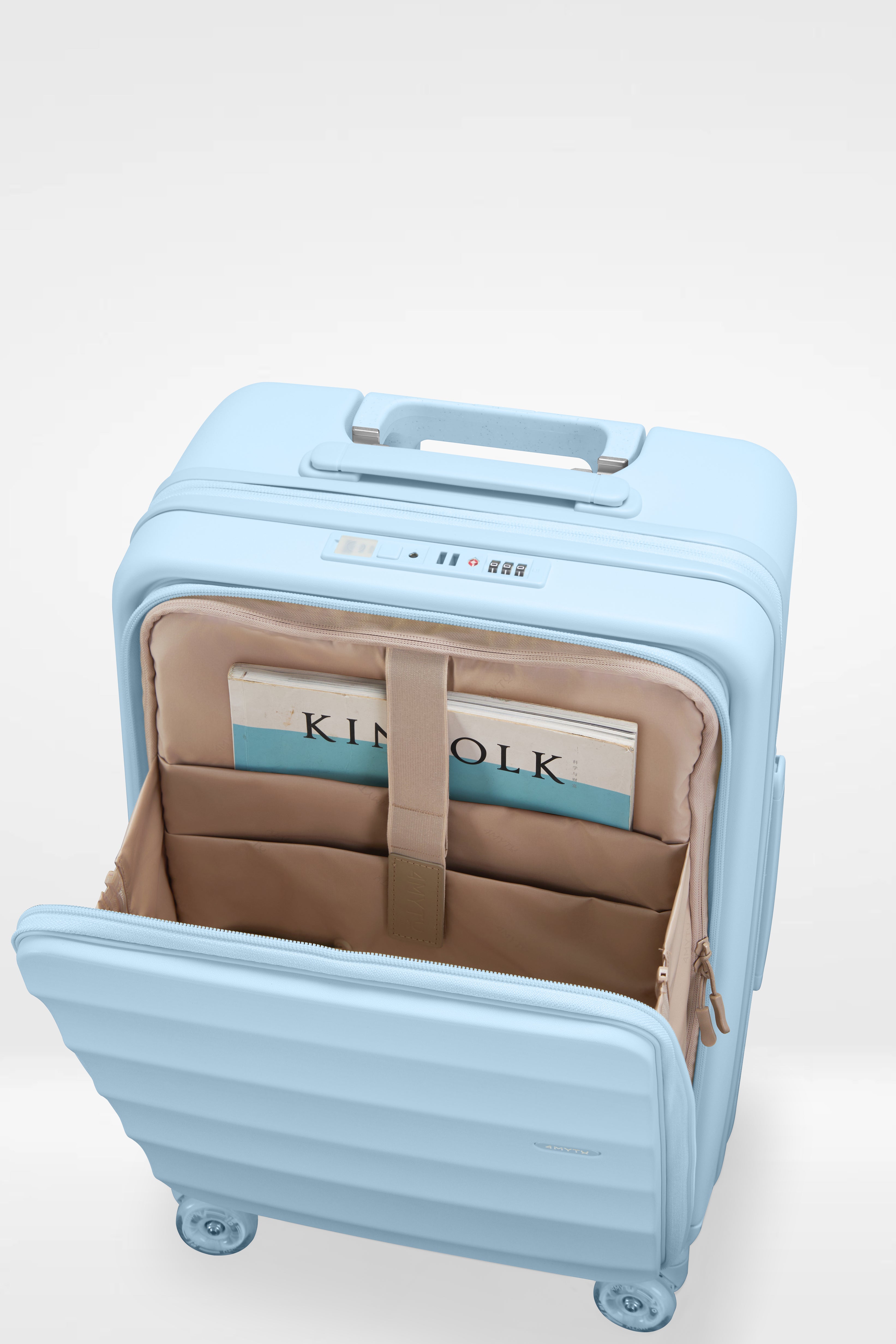 Tank Suitcases in Delicate Blue
