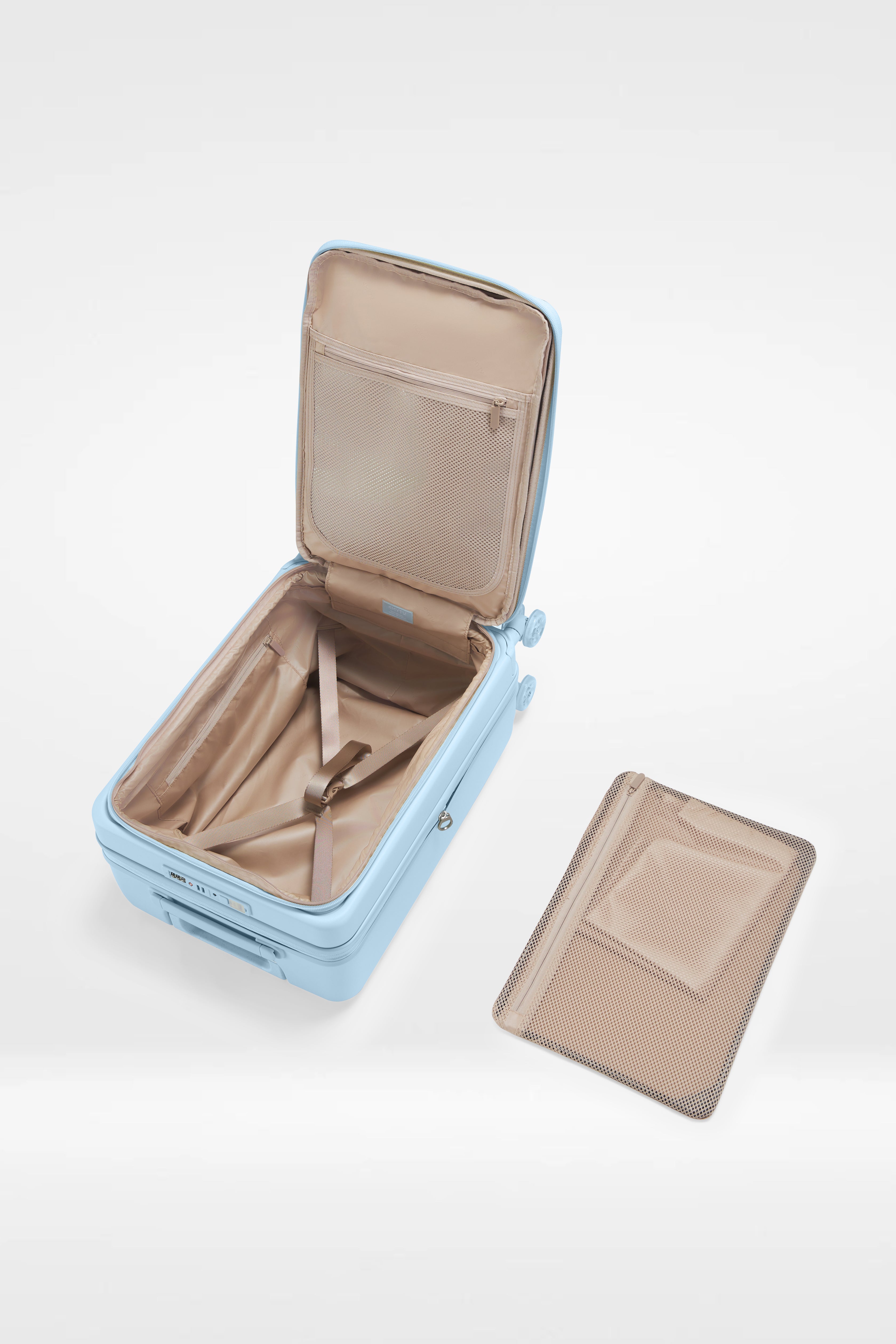Tank Suitcases in Delicate Blue
