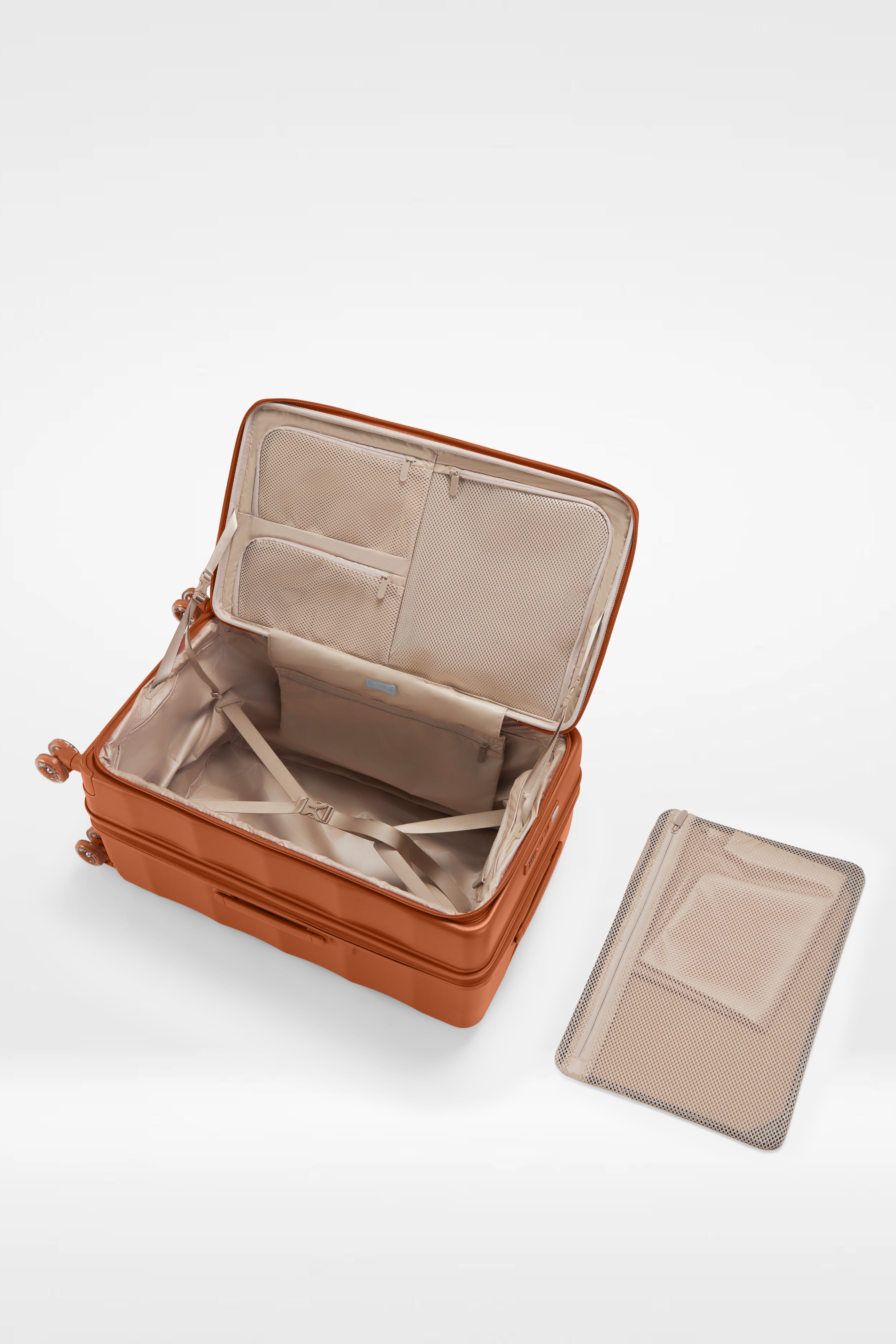 Tank Suitcases in Fiery Red