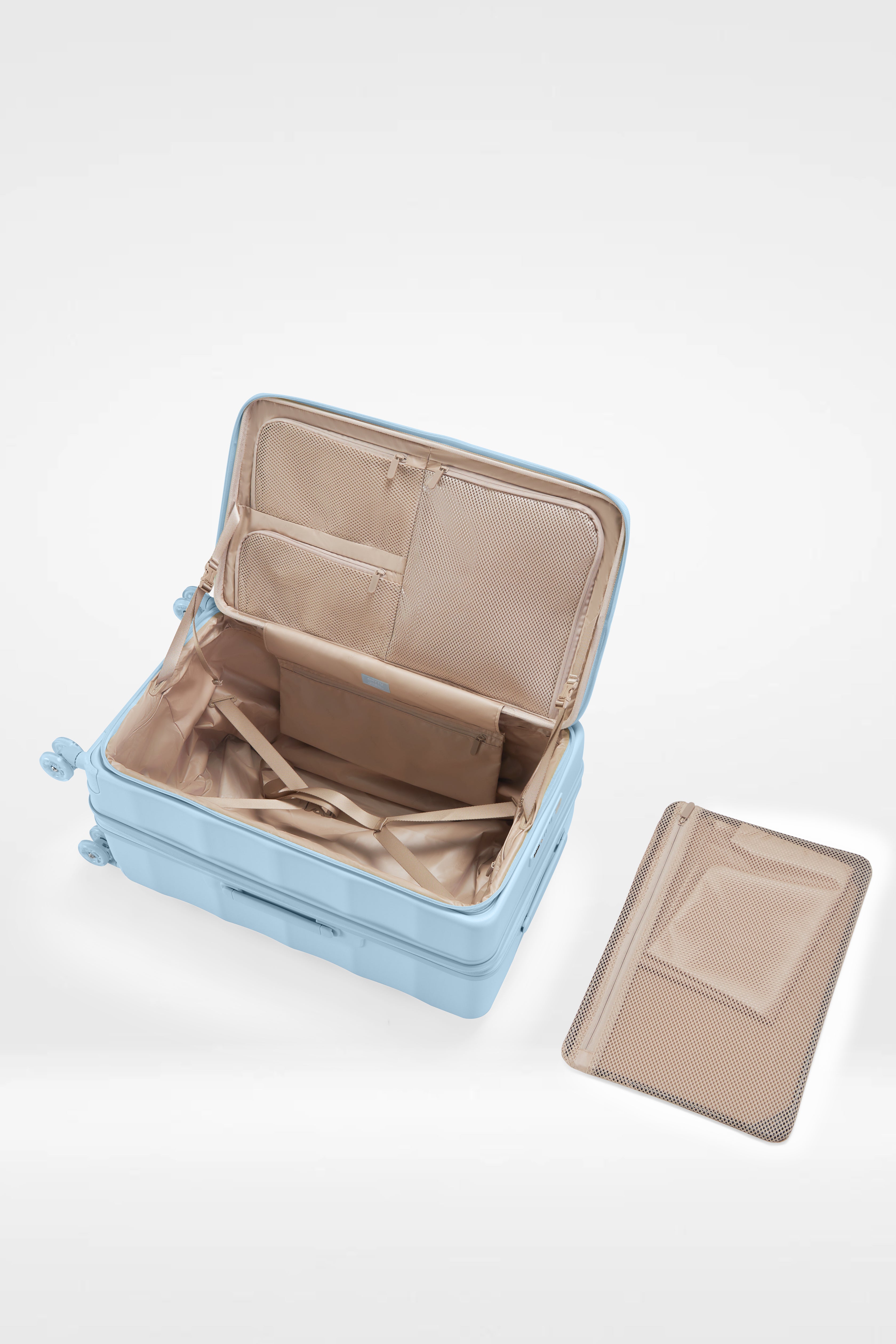 Tank Suitcases in Delicate Blue