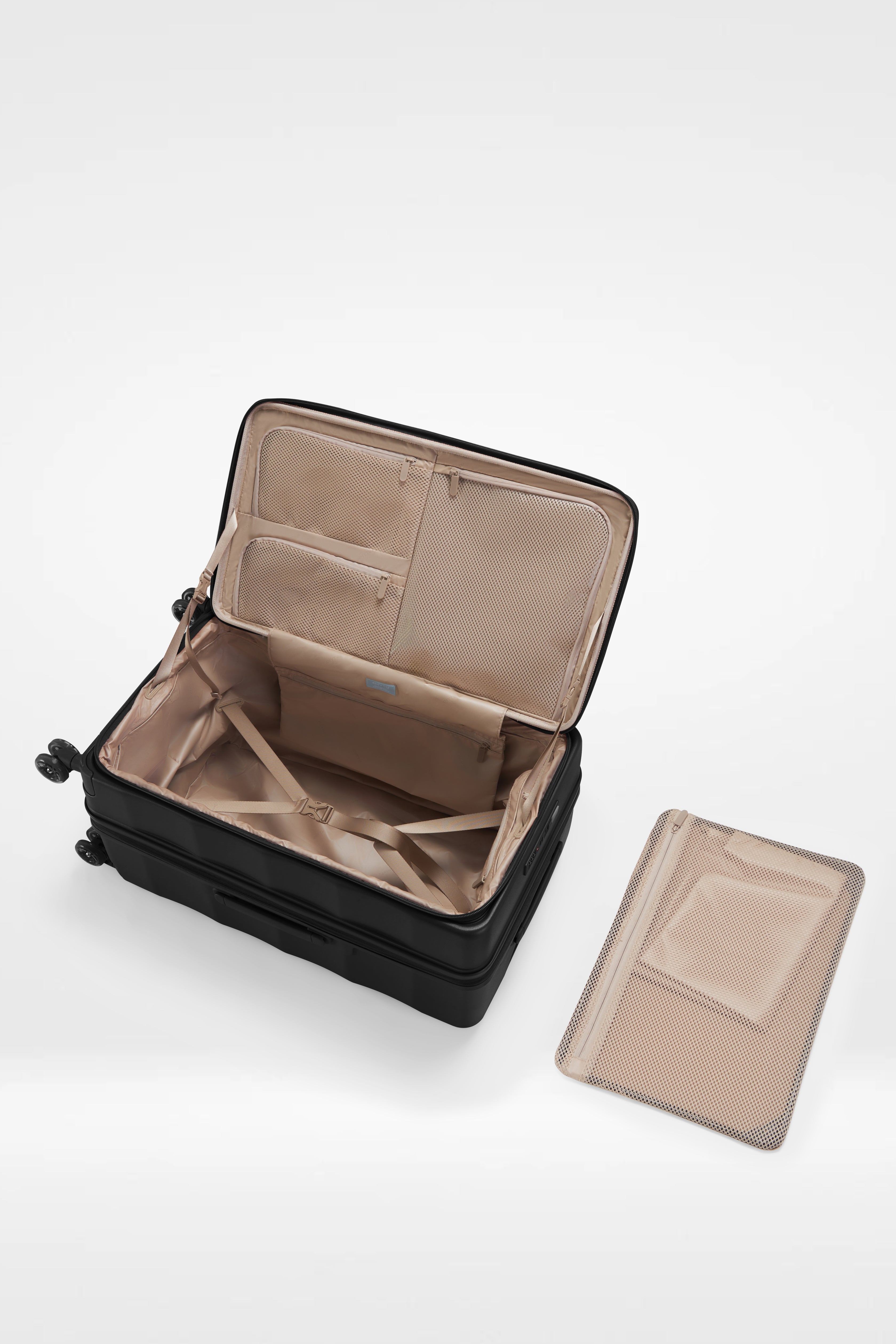 Tank Suitcases in Jet Black