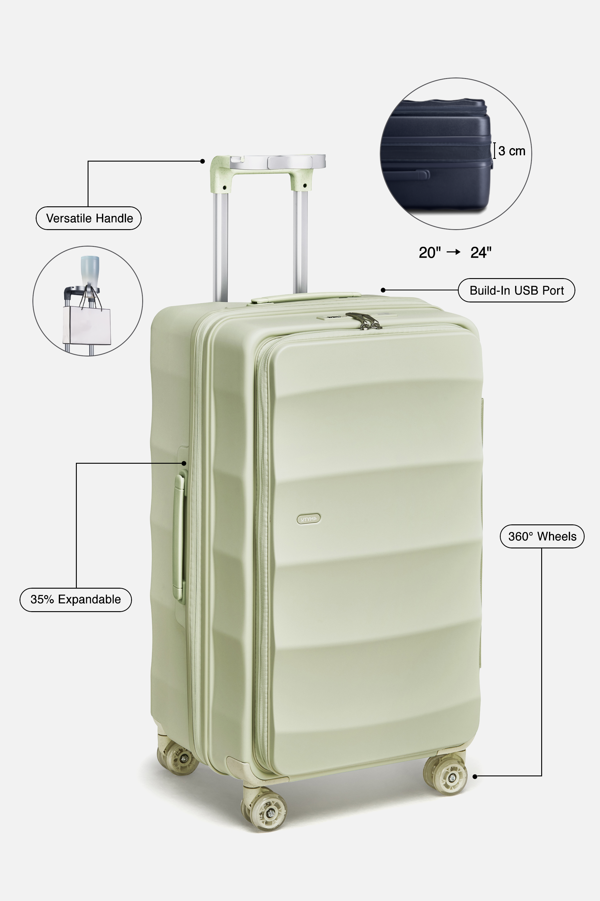 The Tank Trunk in Mint Green