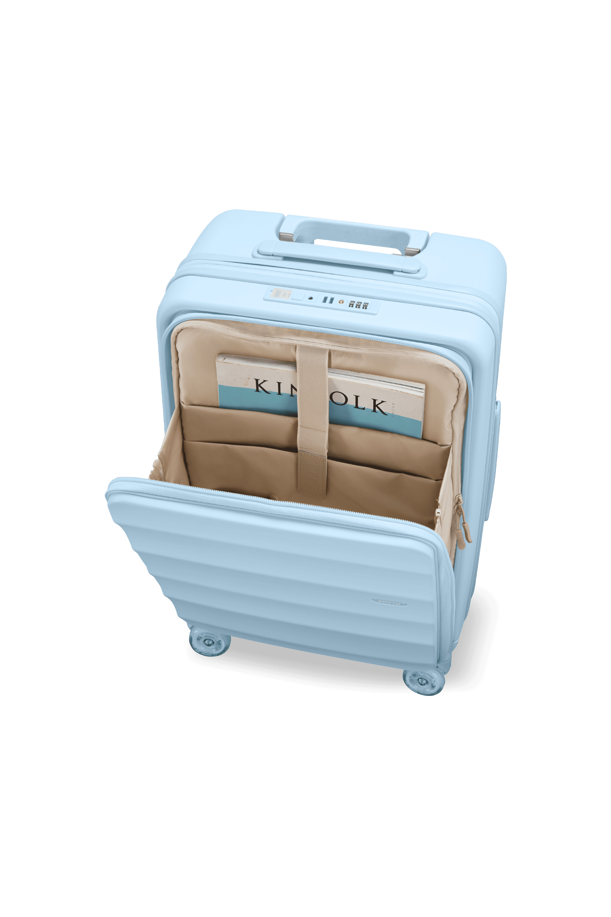 デリケートブルーのインターナショナルタンクキャリーオン