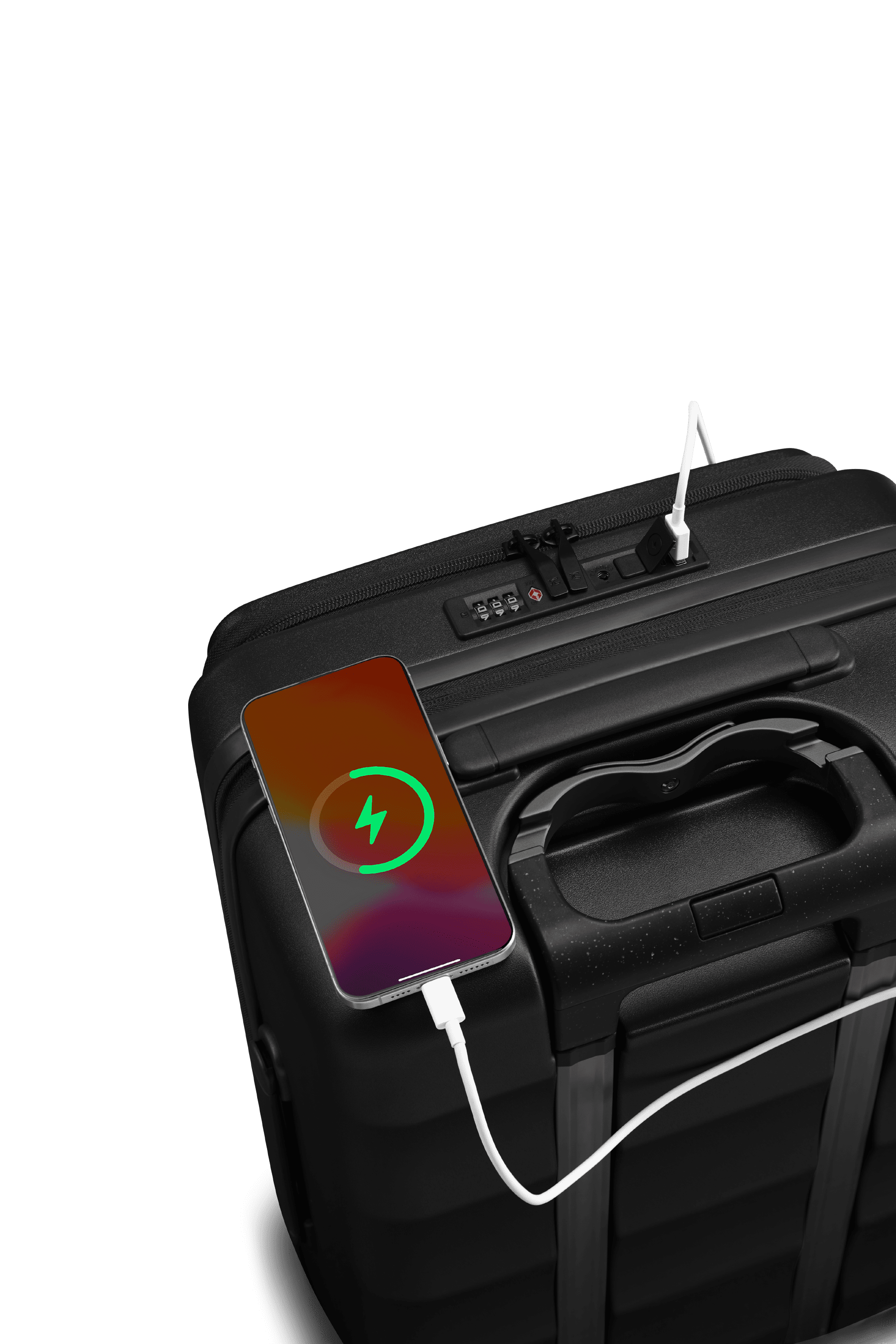 Der Intl Tank Carry-On in Tiefschwarz 