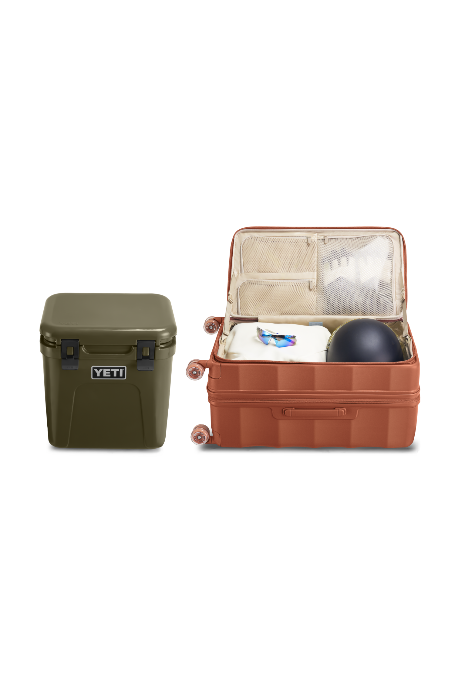 Tank Koffer in feurigem Rot