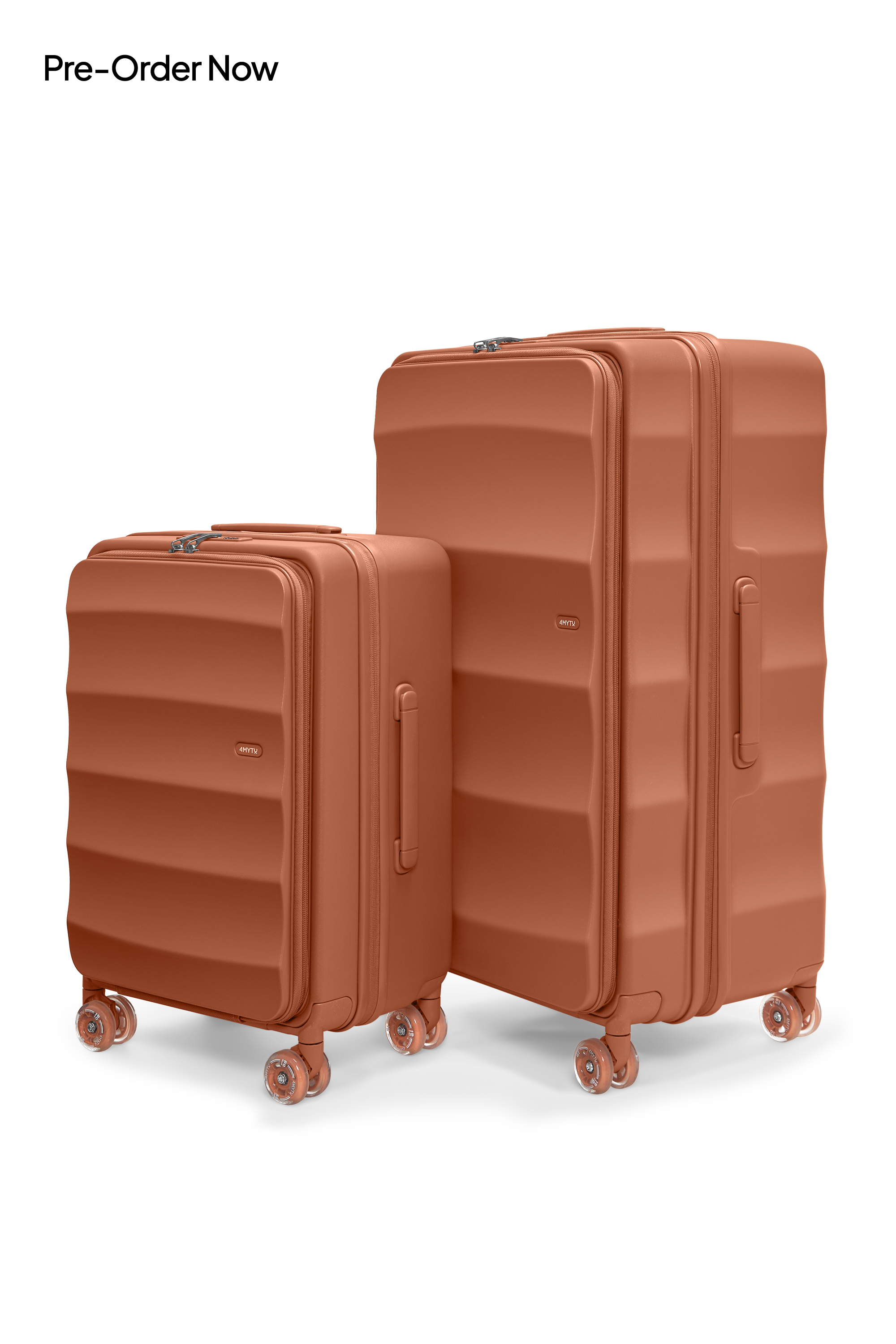 Tank Lite Max Suitcases in Warm Terracotta