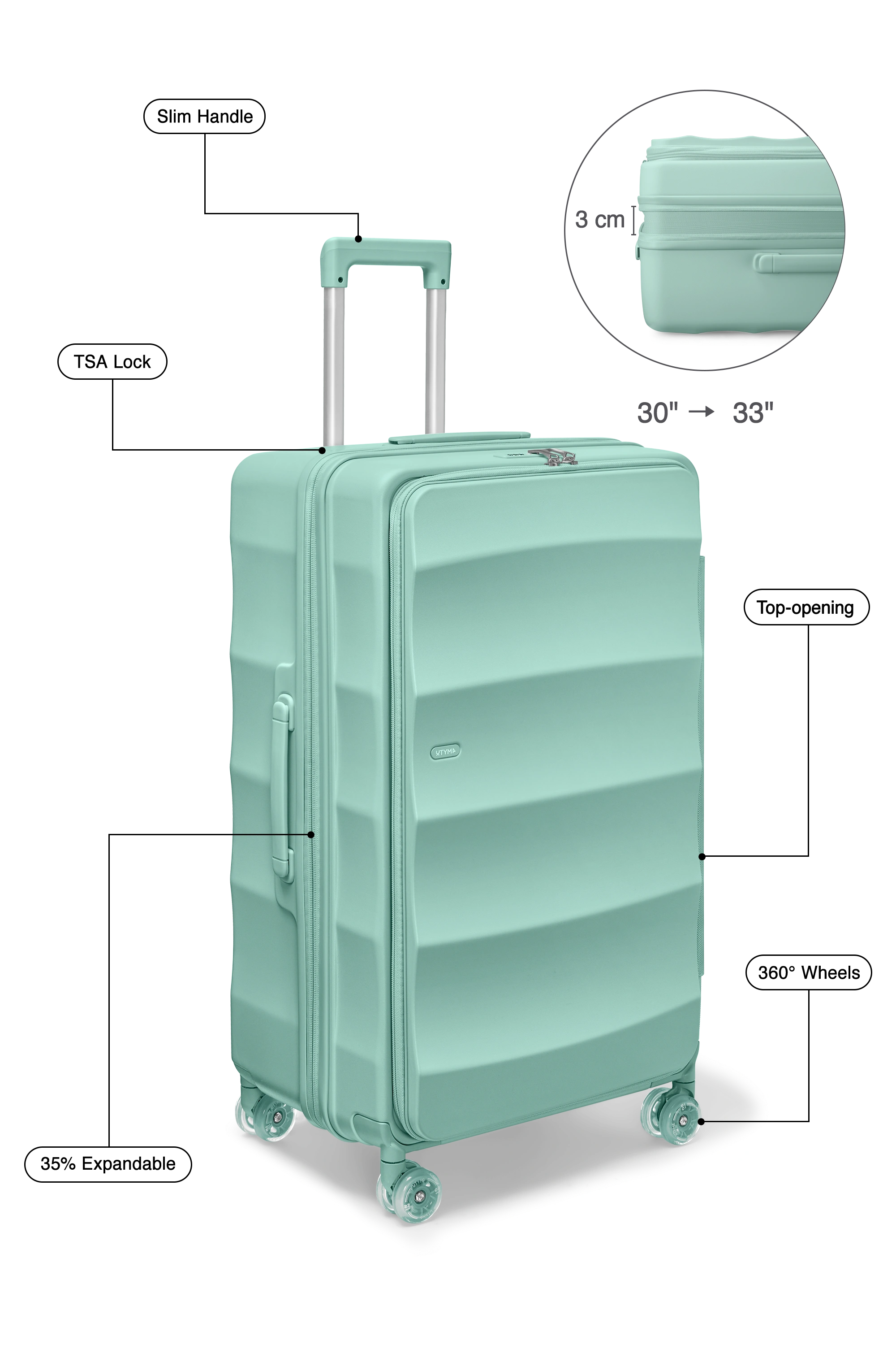 Tank Lite Max Trunk in Blue Lagoon