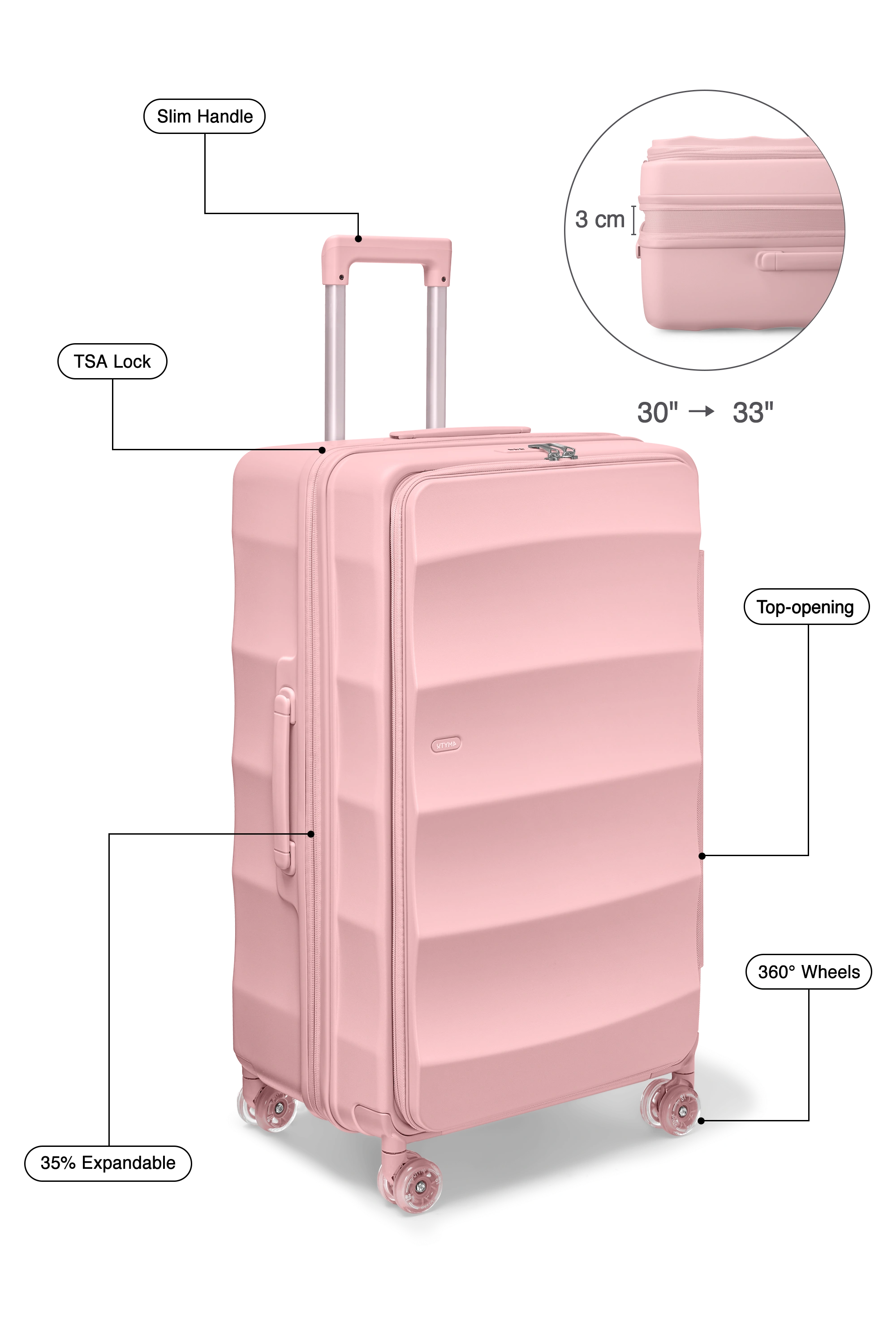 Tank Lite Max Trunk in Blush Pink