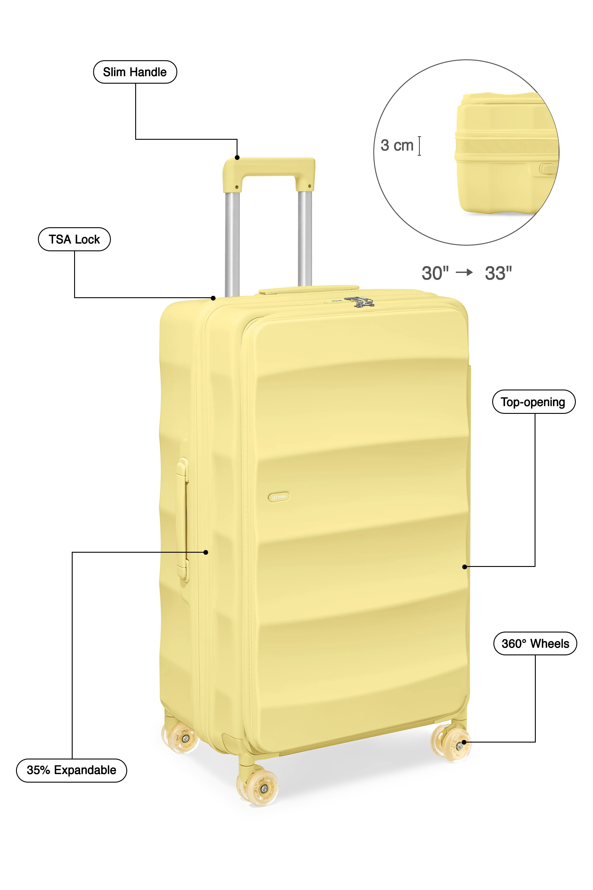 Tank Lite Max Trunk in Glossy Limone