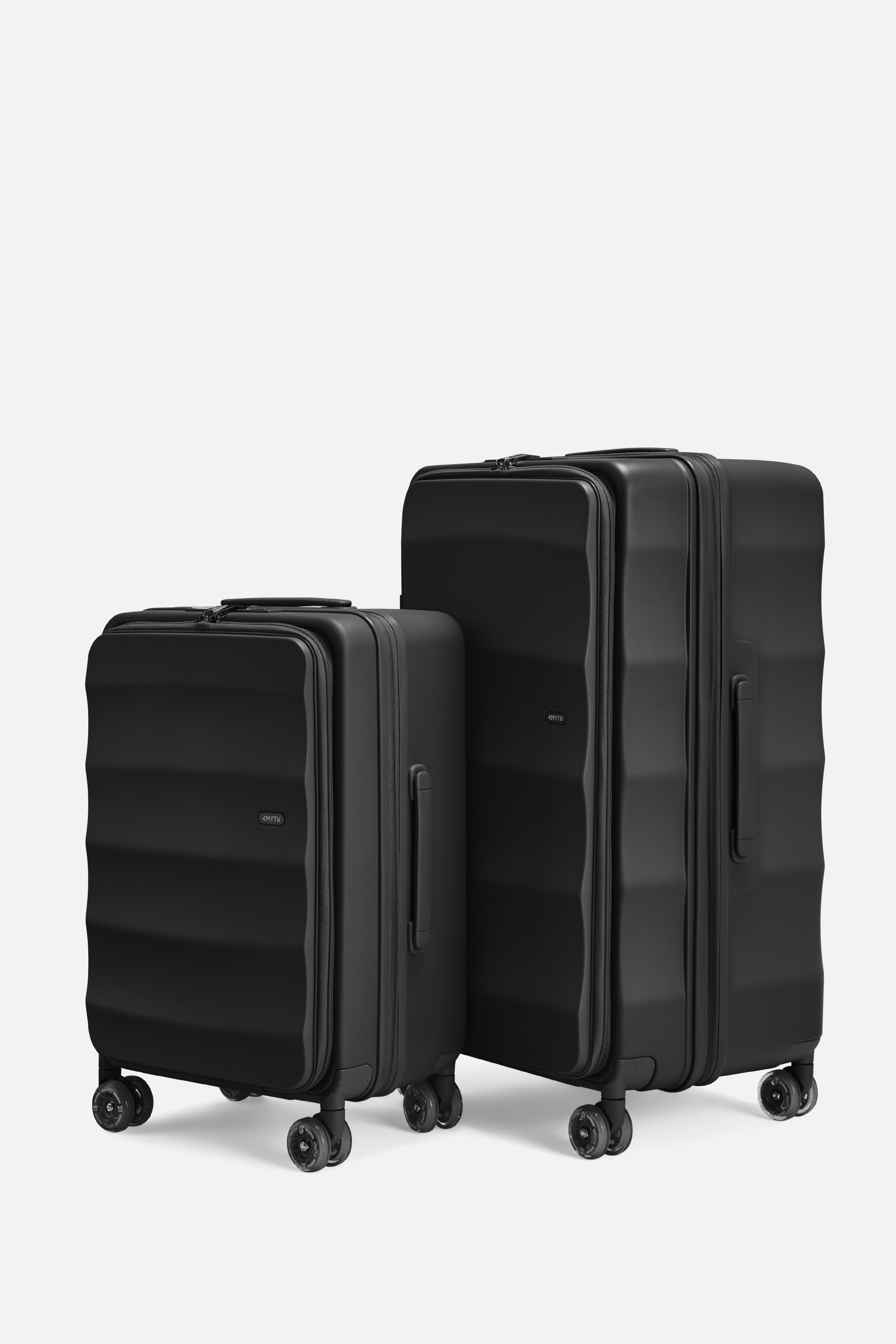 Tank Suitcases in Jet Black