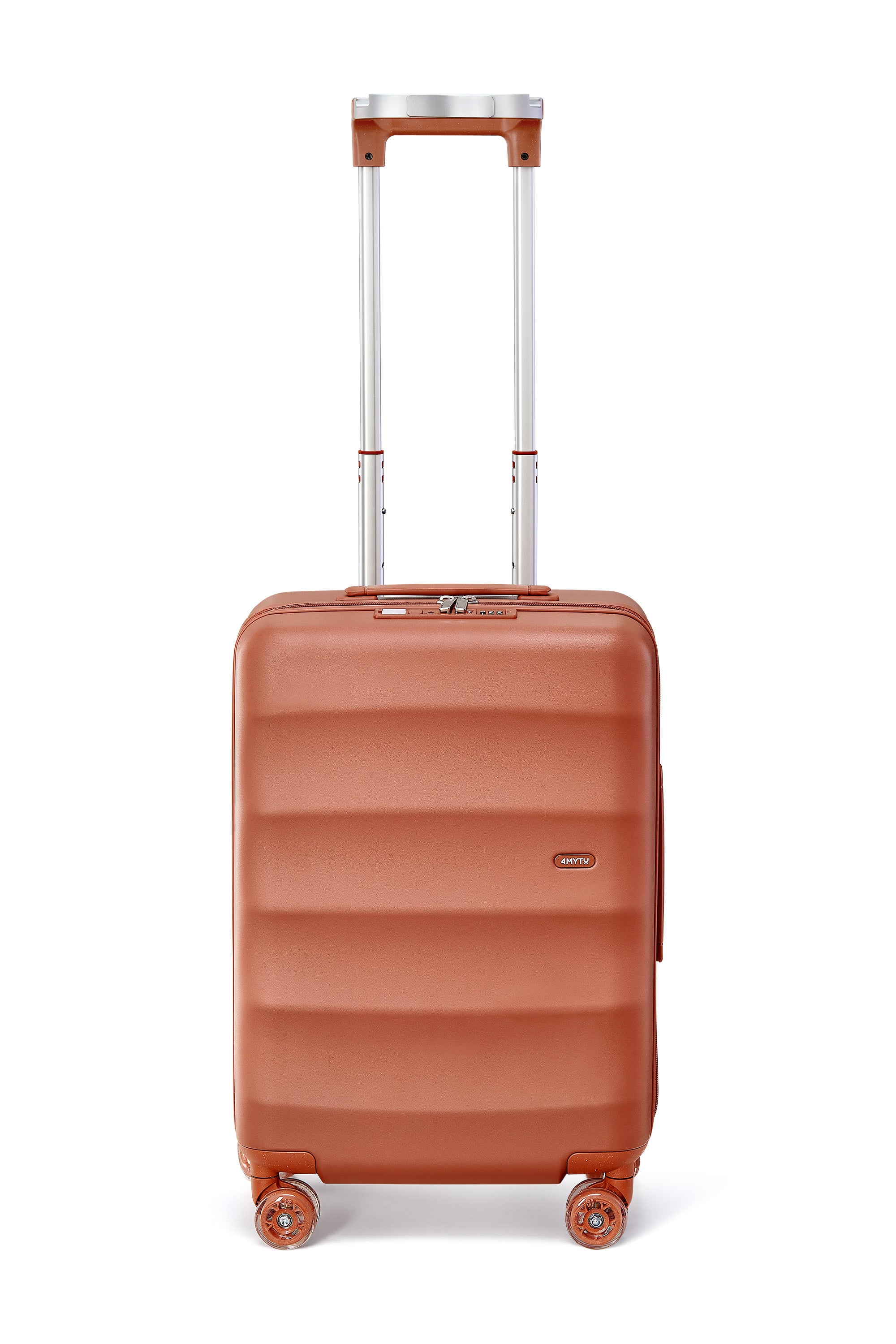 Fiery Red Bigger Carry-On luggage with multi-functional handle and 360° wheels