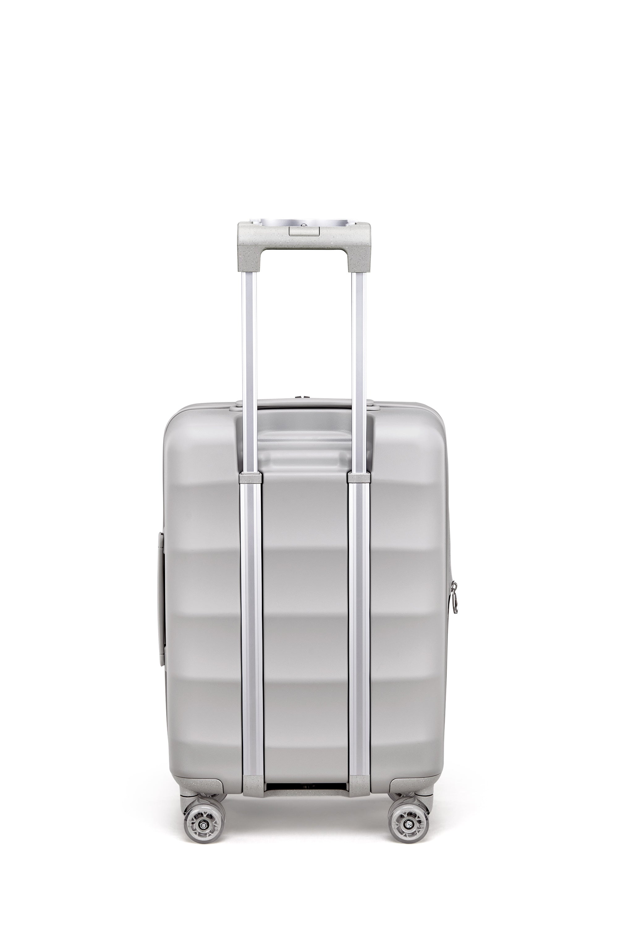Harbor Mist Carry-On luggage featuring a smooth design and retractable handle.