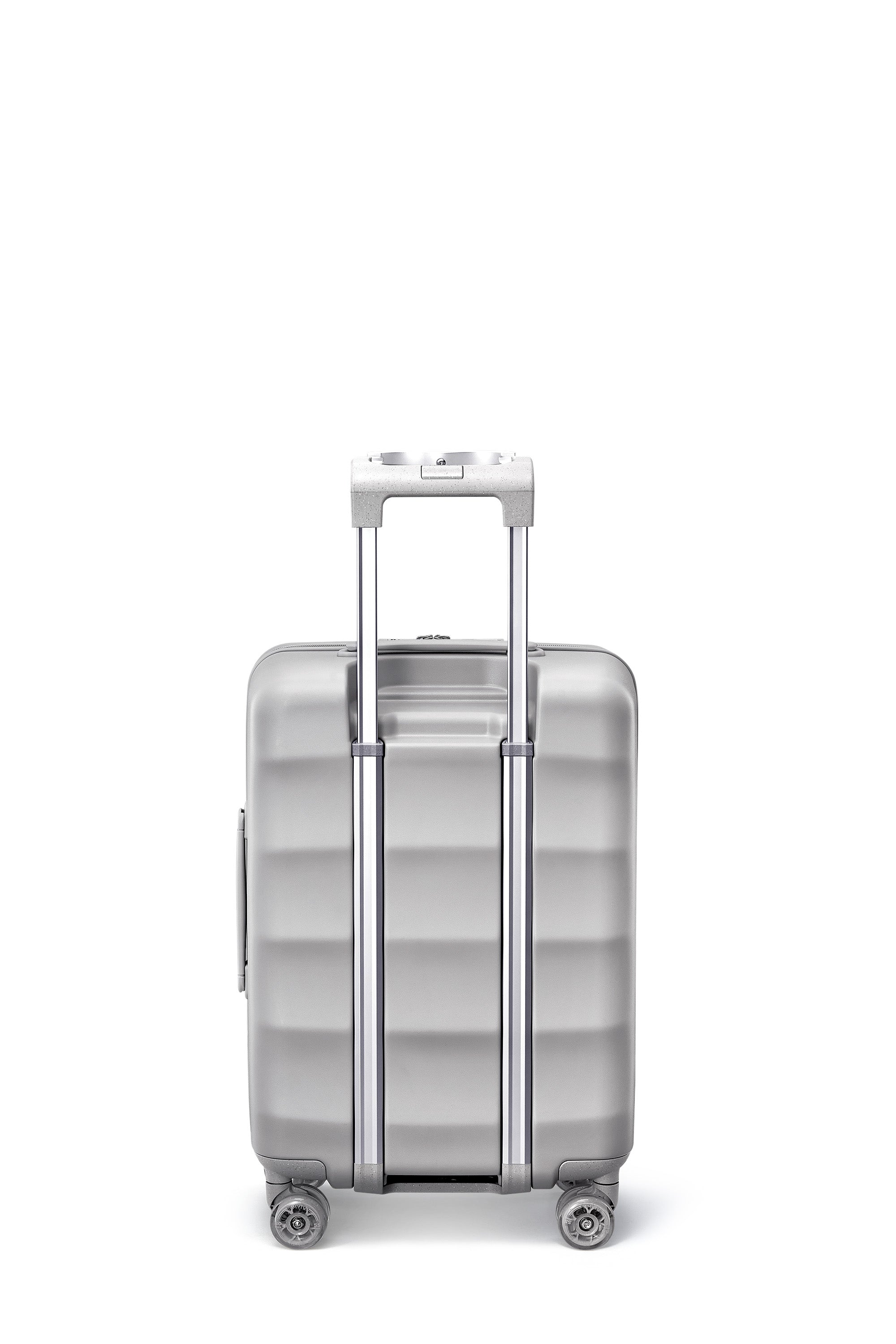 Bigger Tank Carry-On suitcase in Harbor Mist with sleek design and smooth 360° wheels.