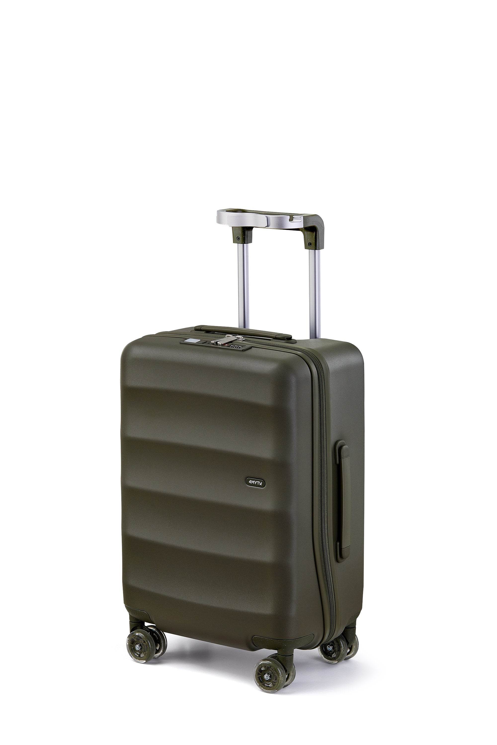 Aspen Green Bigger Tank Carry-On luggage with durable build and smooth wheels for travel.