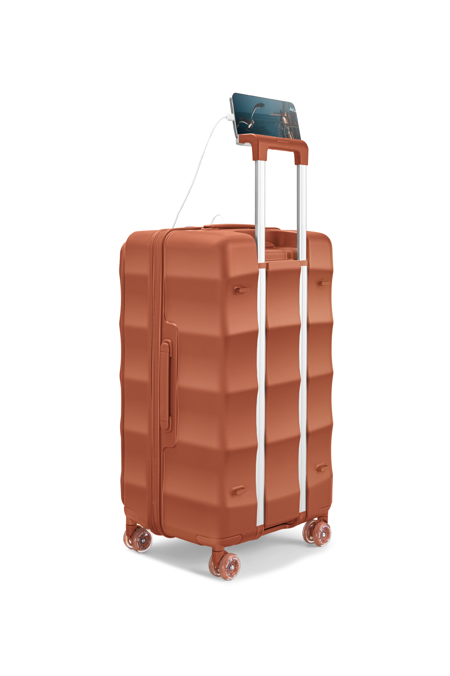 燃えるような赤のタンクのトランク