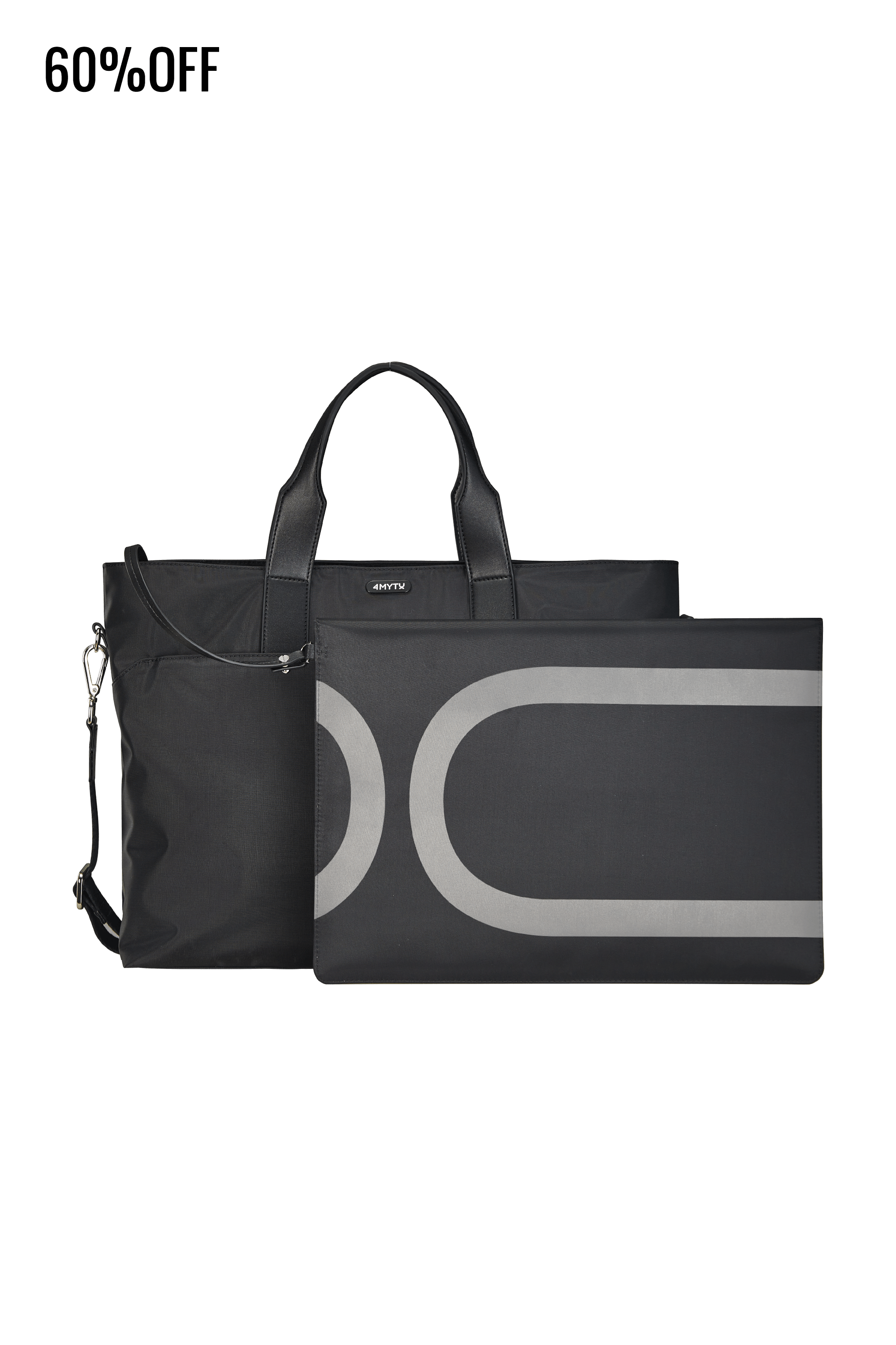 Tote Bag in Jet Black