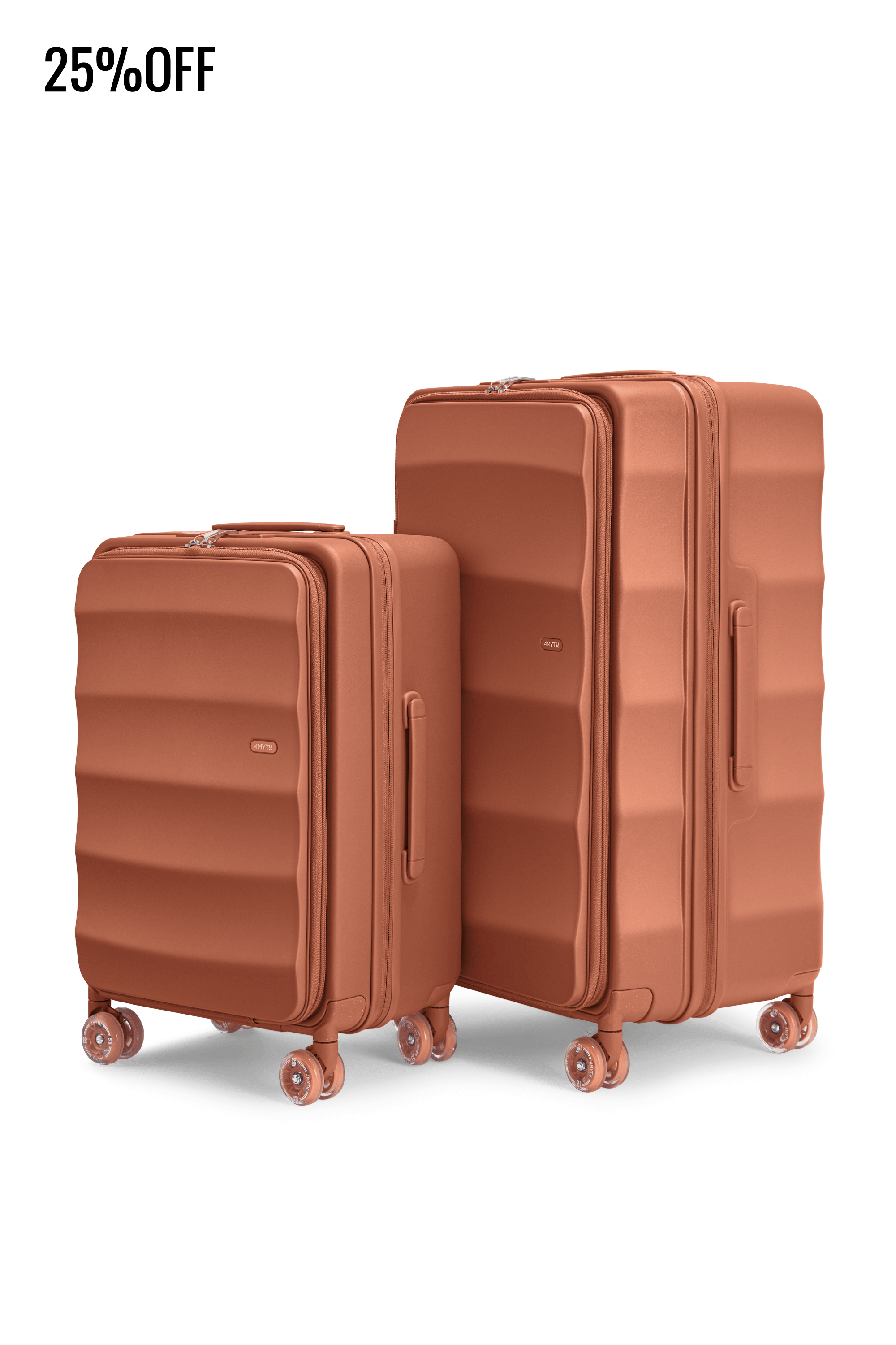 Tank Suitcases in Fiery Red