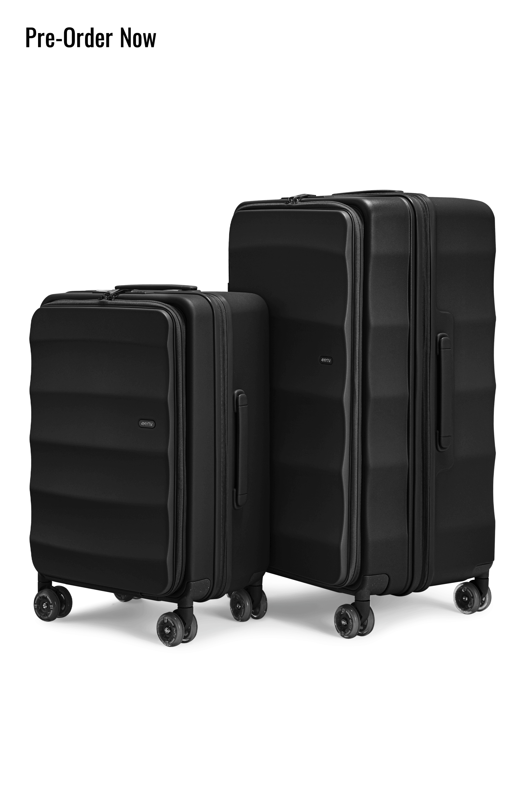 Max Tank Suitcases in Jet Black